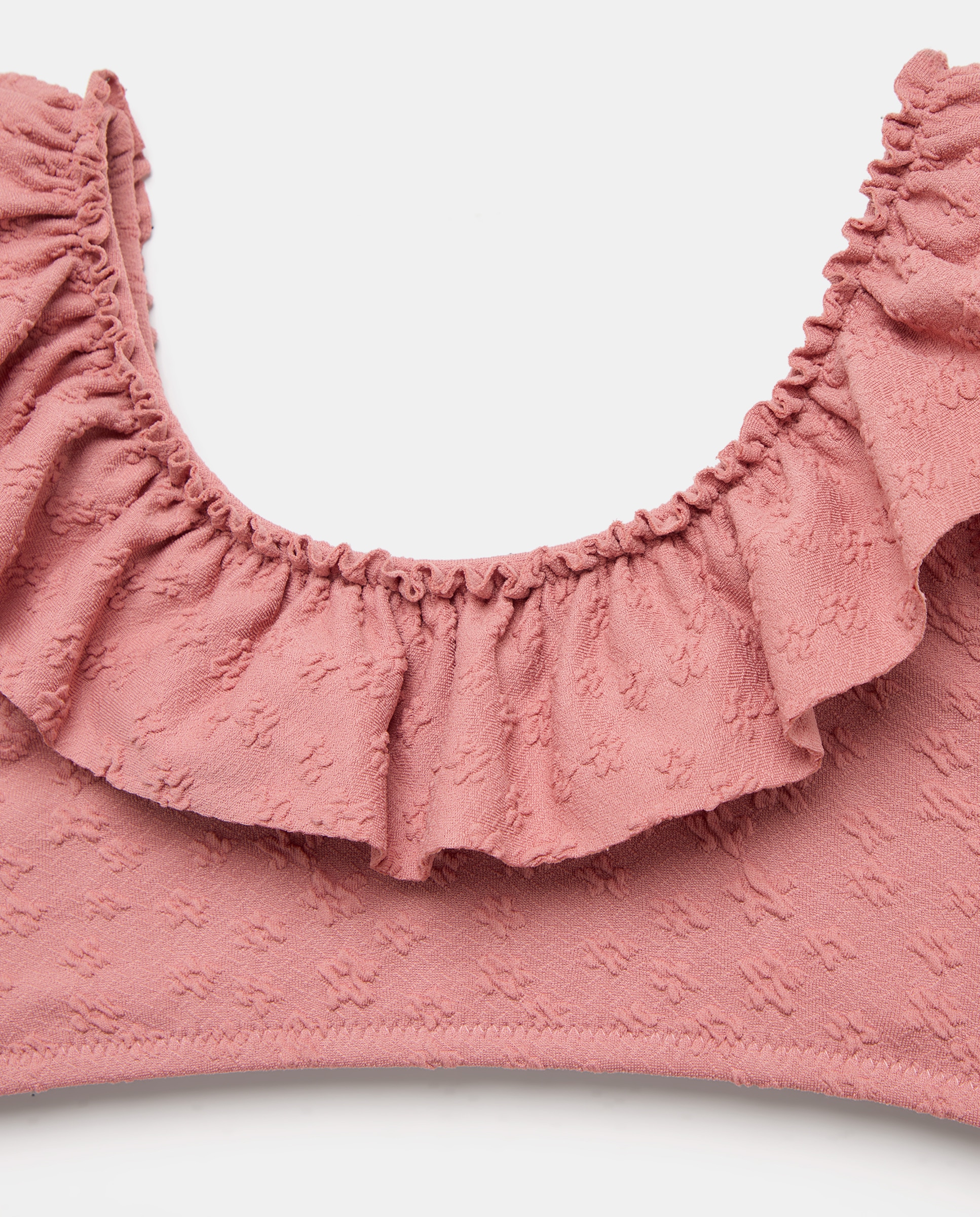 Biquíni com Estrutura e Estampado Floral 230 Rosa Escuro-5