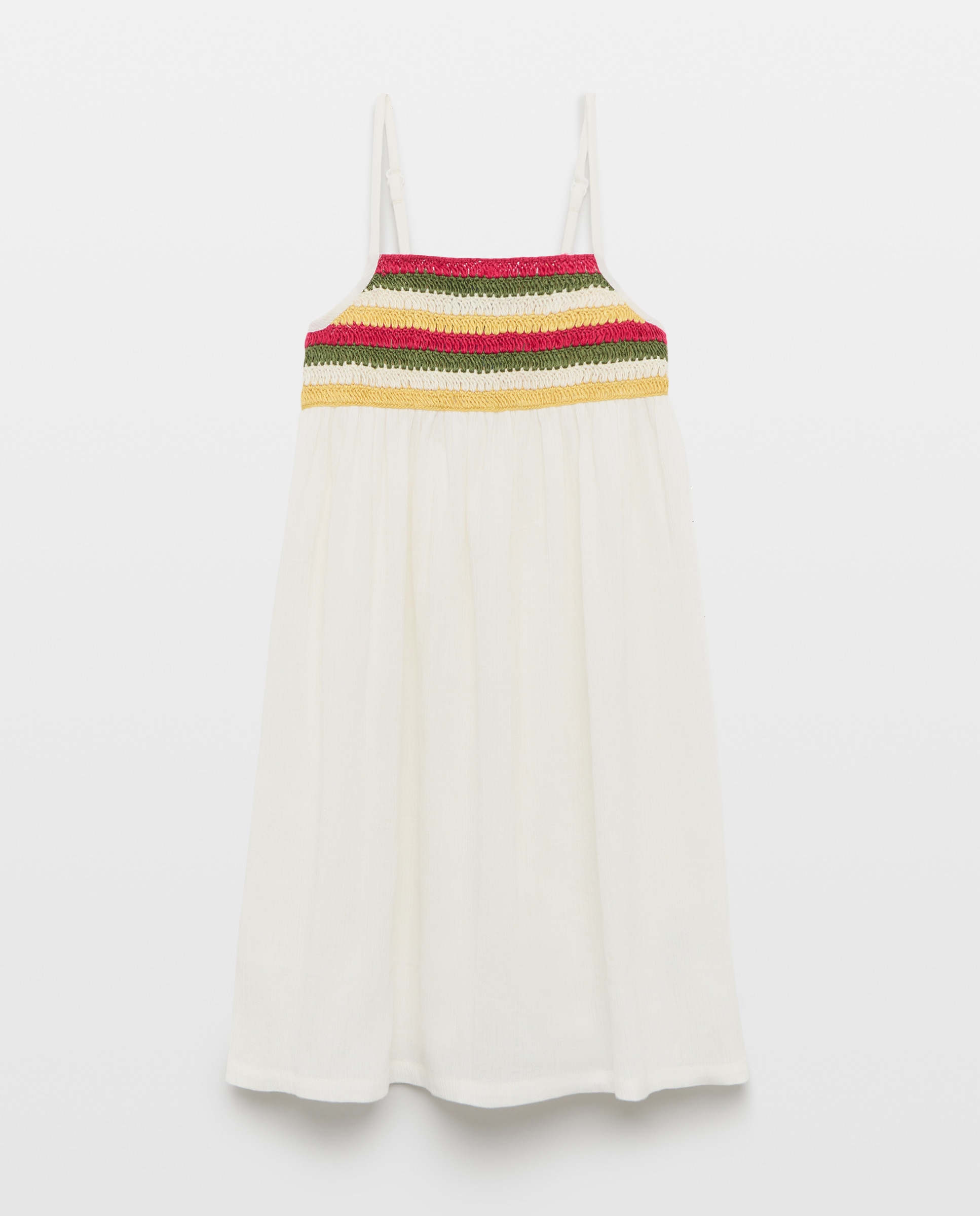 Imagem 0 de Vestido de Chiffon com Crochet