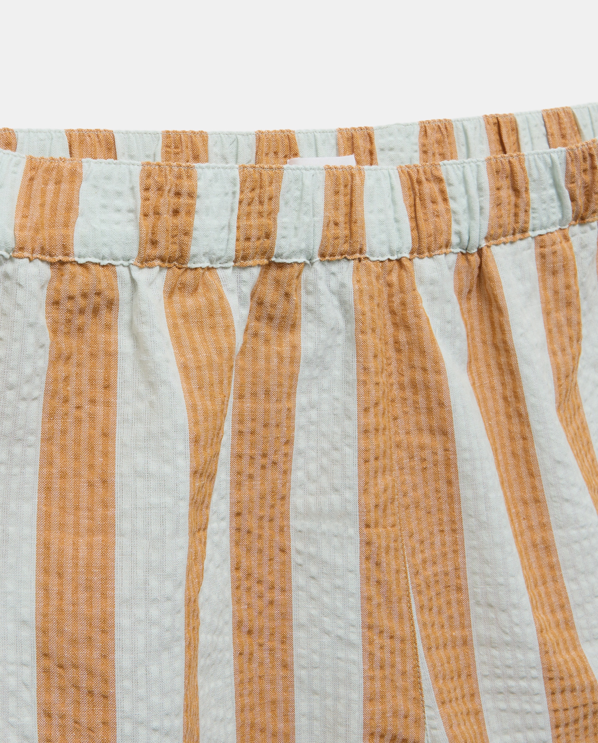 Pijama mujer algodón seersucker tirantes 450 Turquesa-4