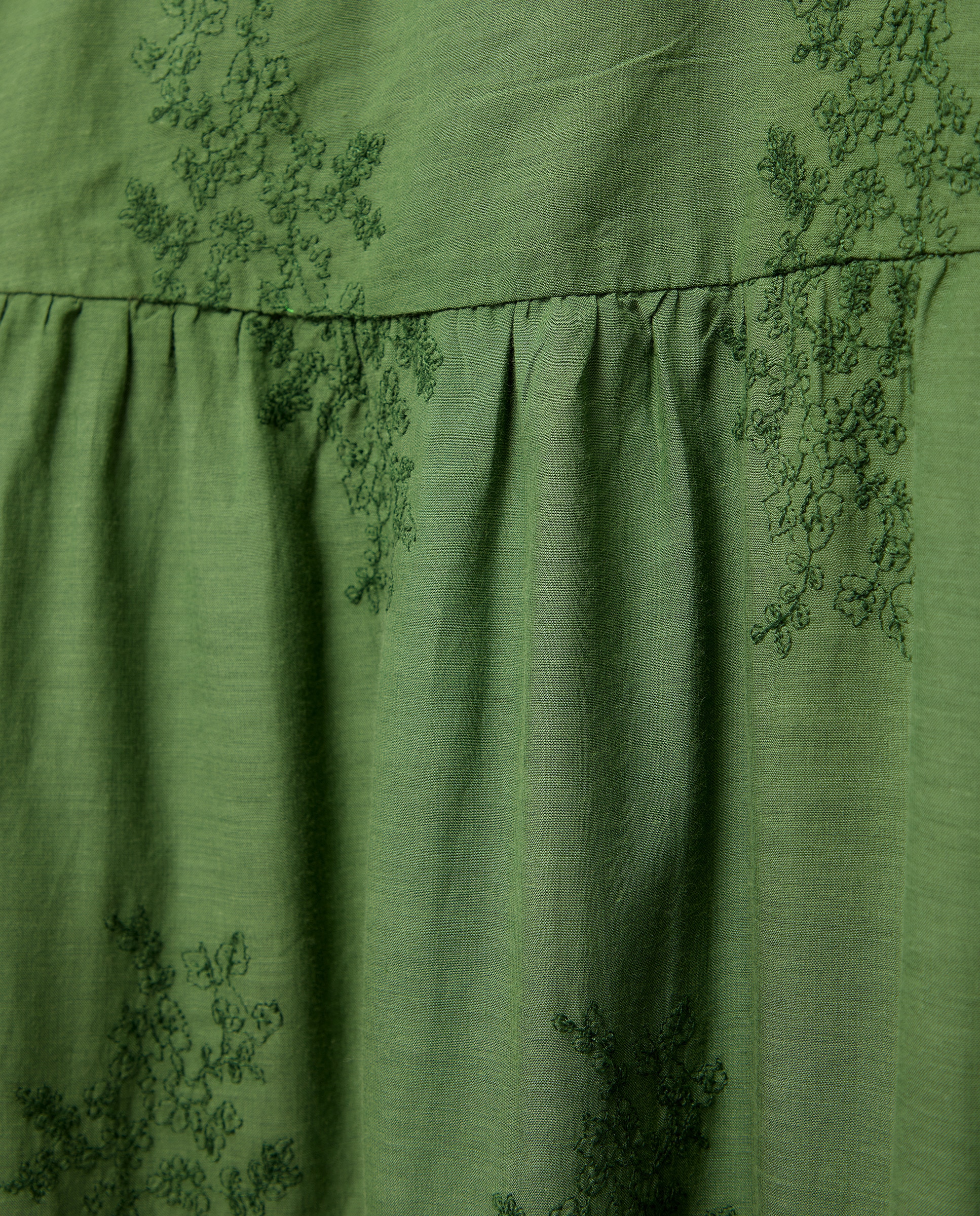 Vestido sem mangas e com decote em bico Verde-5