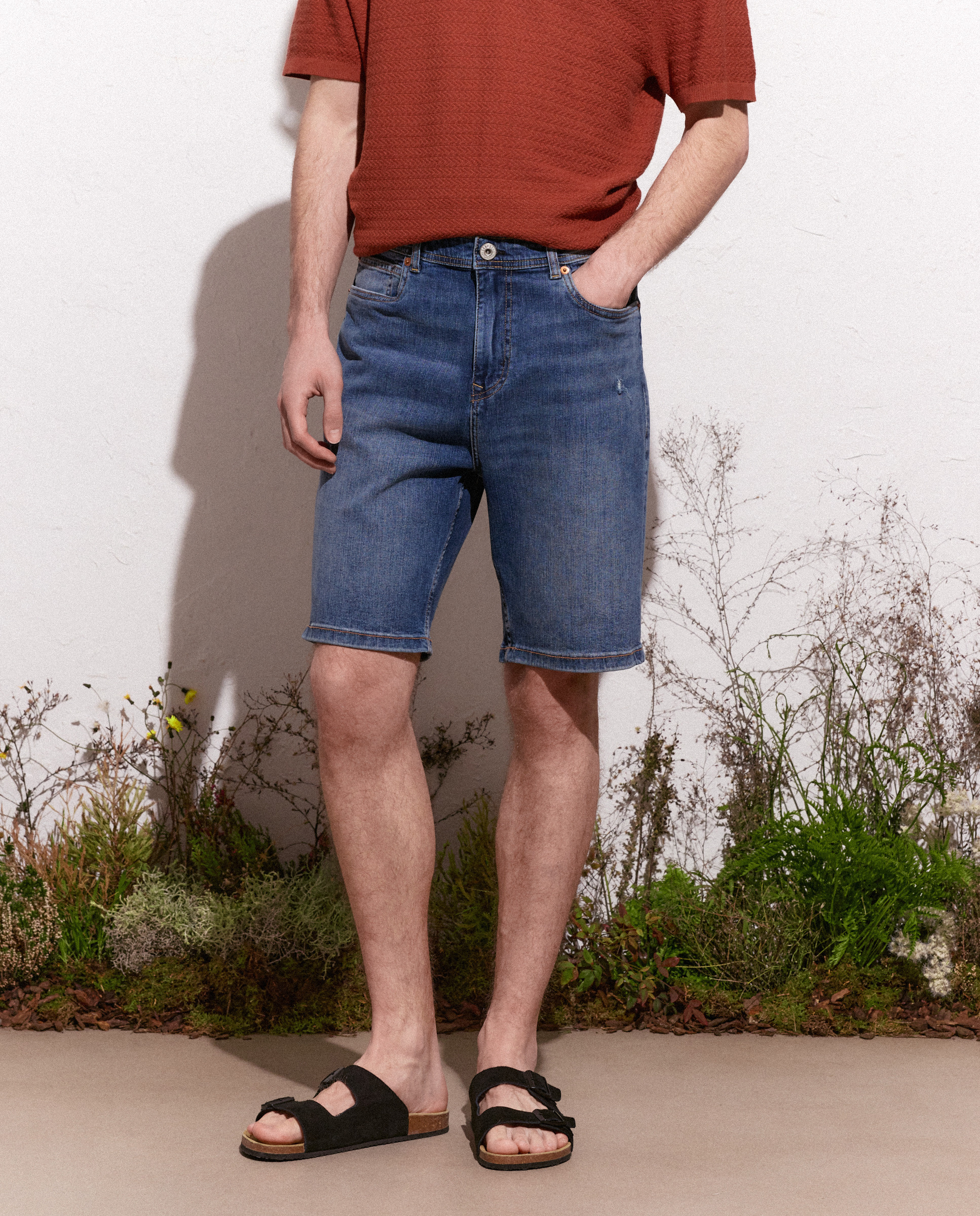 Bermudas de Ganga Stretch Índigo-2