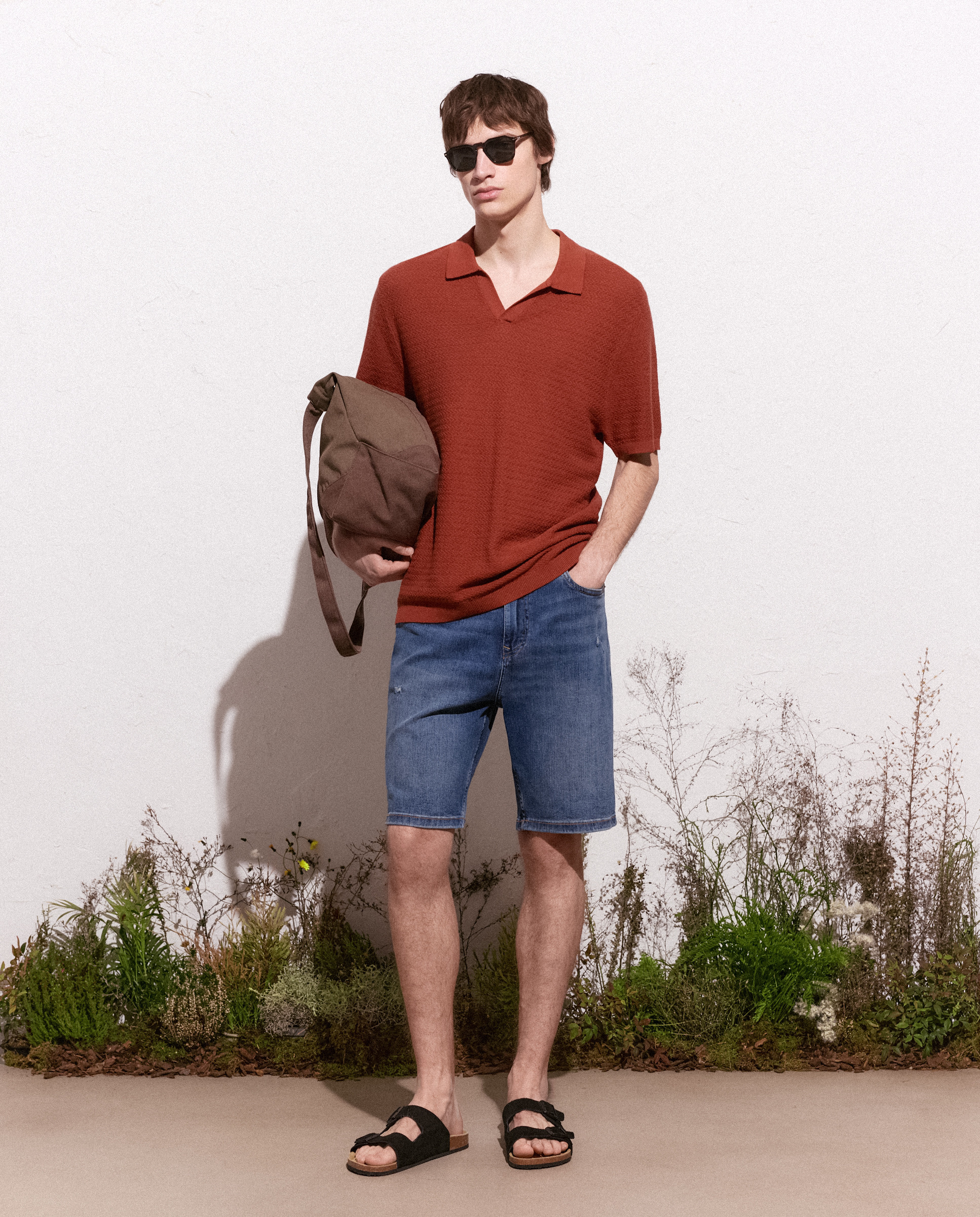 Bermudas de Ganga Stretch Índigo-1