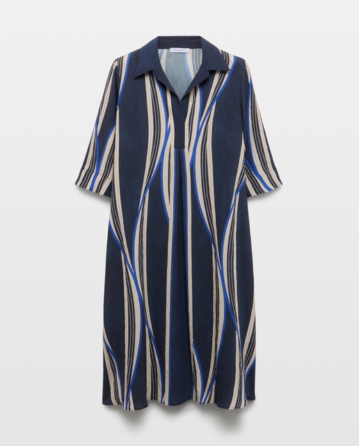 Imagem 0 de Vestido Midi às Riscas