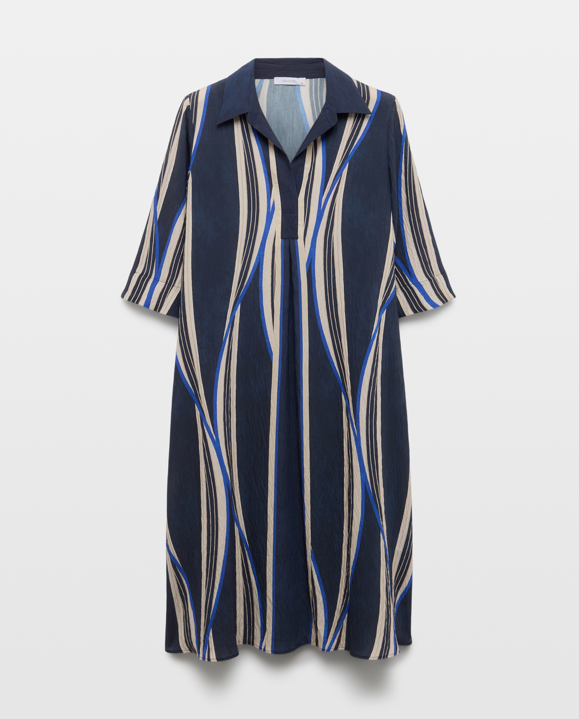 Imagem 0 de Vestido Midi às Riscas