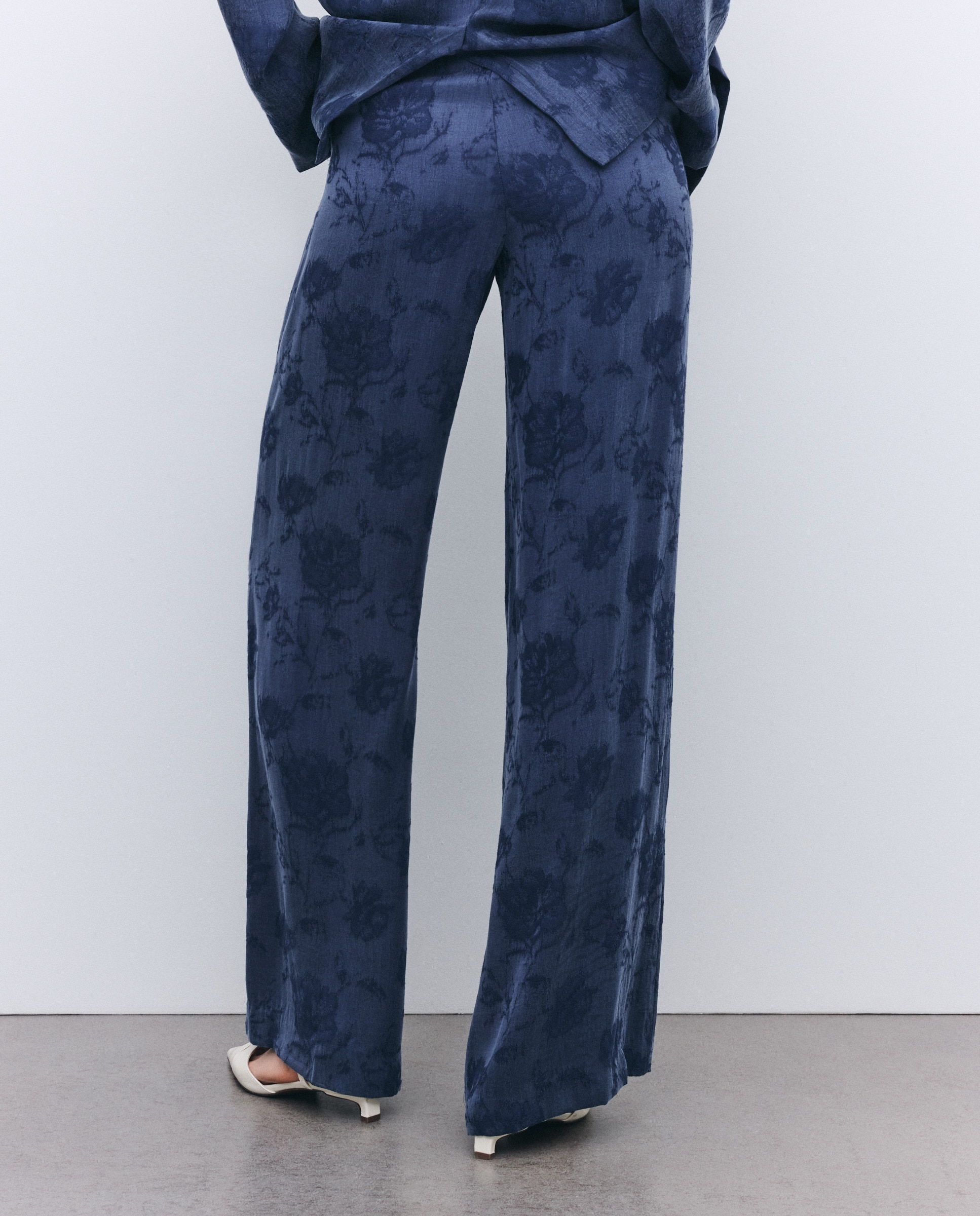 Calças de Fato Jacquard 471 Índigo-3