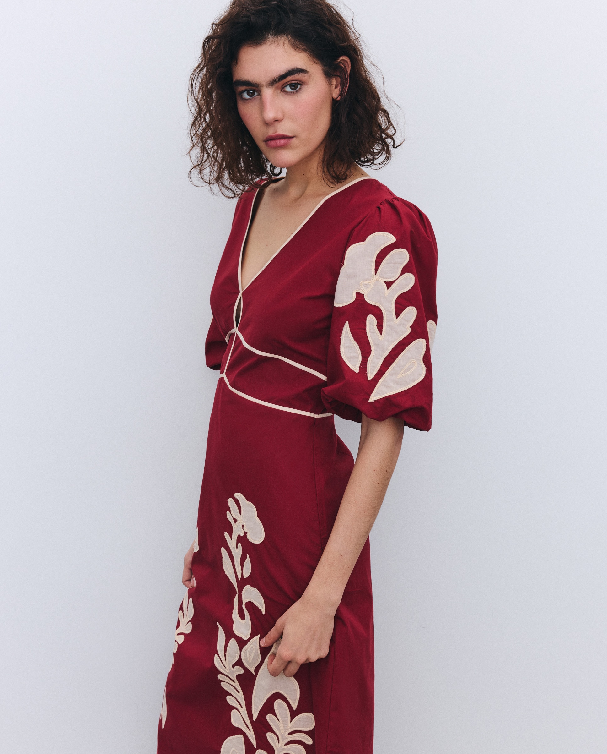 Imagem 0 de Vestido com Estampado Posicional