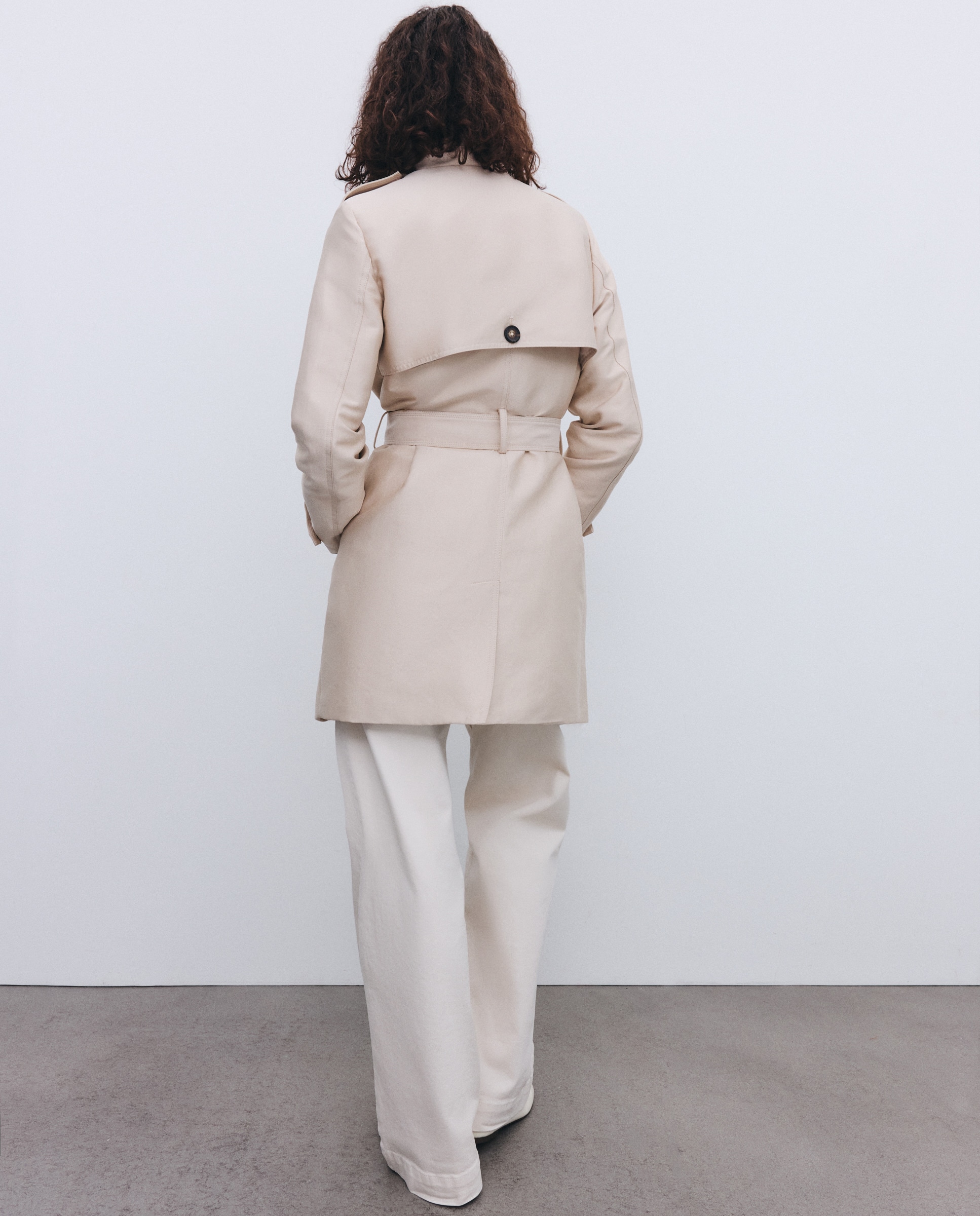 Canadiana Clássica com Cinto Bege-3