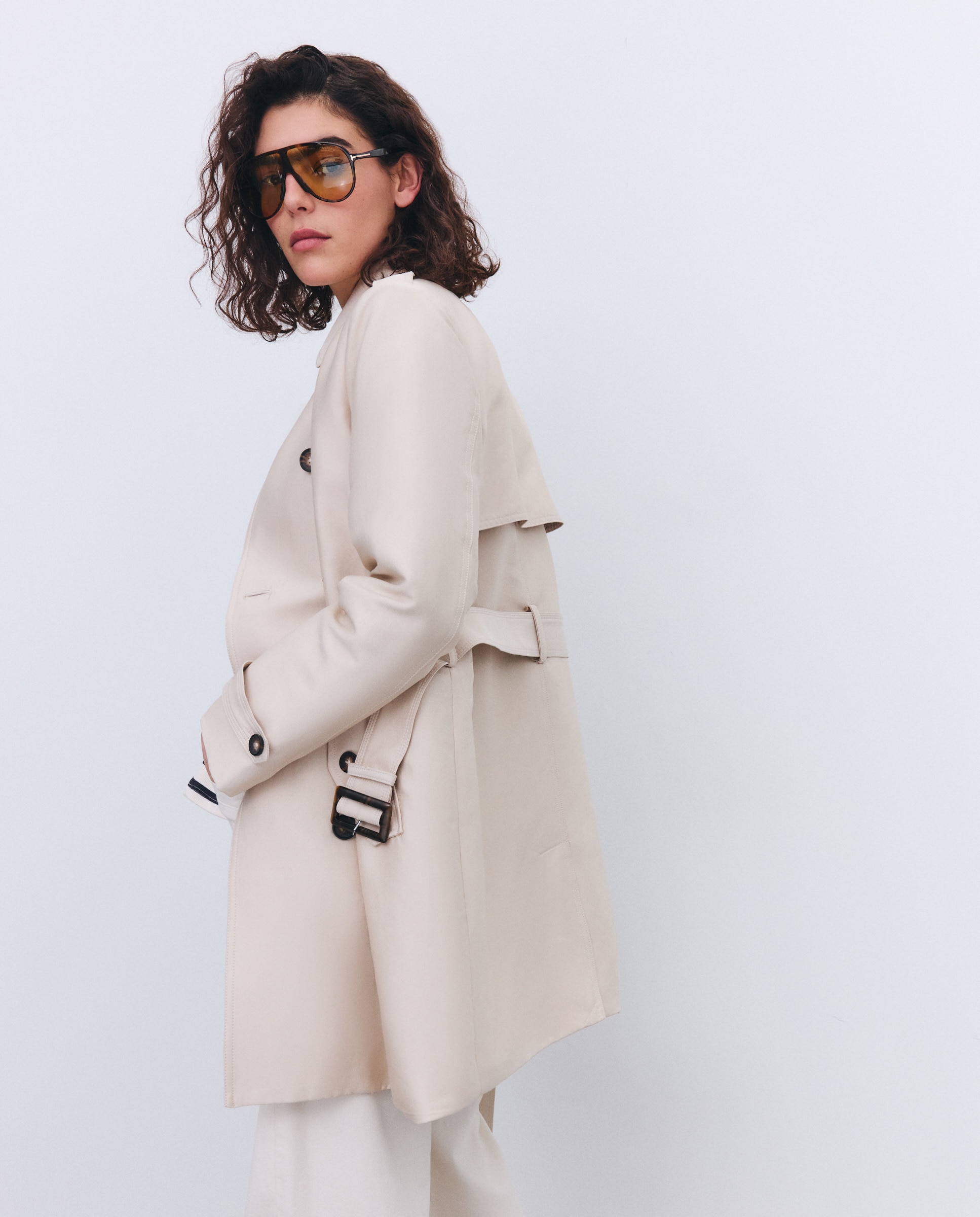 Canadiana Clássica com Cinto Bege-4