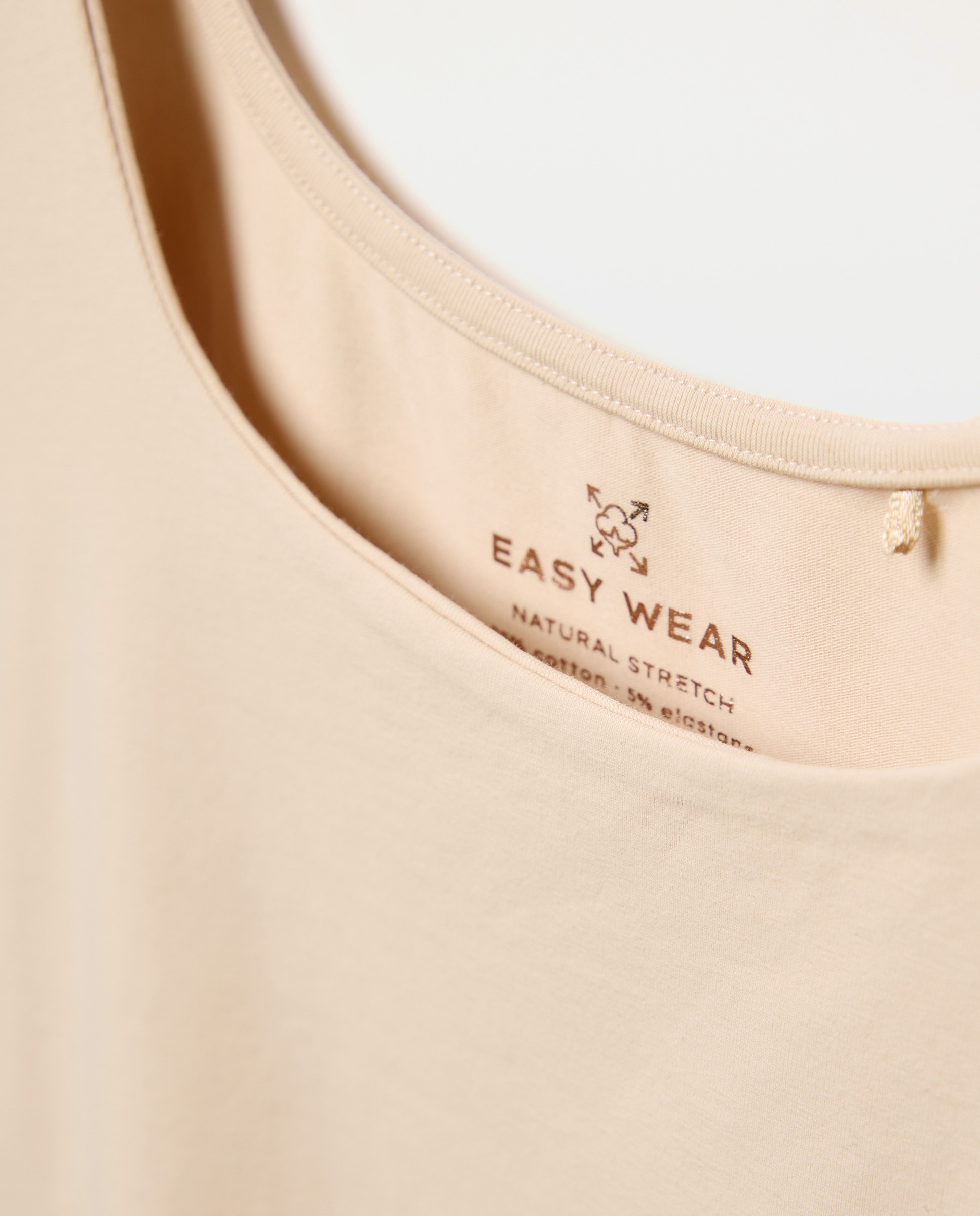 T-shirt de Alças Basic 120 Cru-4