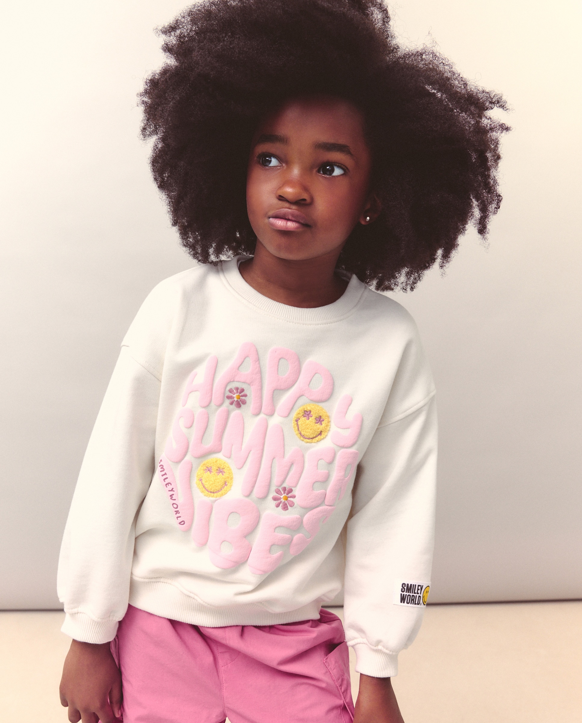 Sweatshirt com Estampado Posicional Kids El Corte Inglés Branco-1