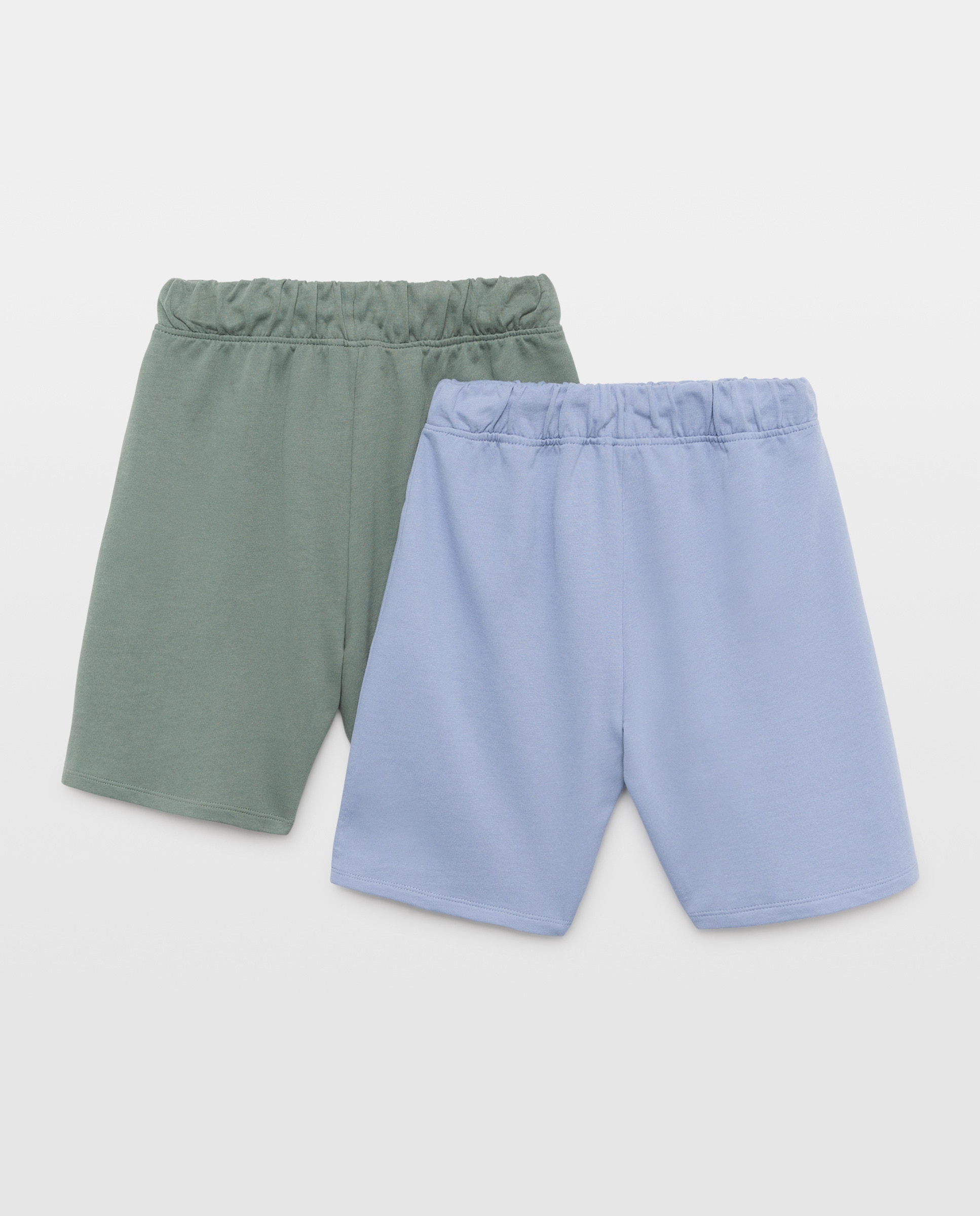 Pack 2 bermudas de niño felpa 400 Azul-2