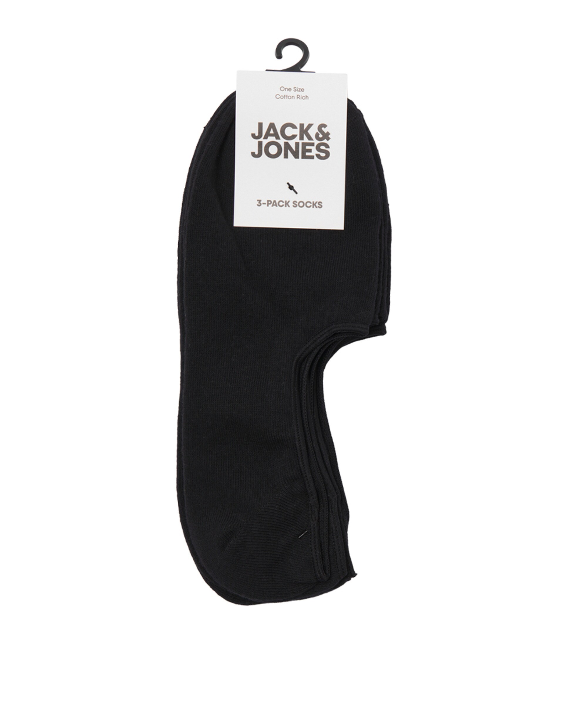 Calcetin de entrenamiento invisibles pack de tres pares - Jack & Jones - Negro Negro-2