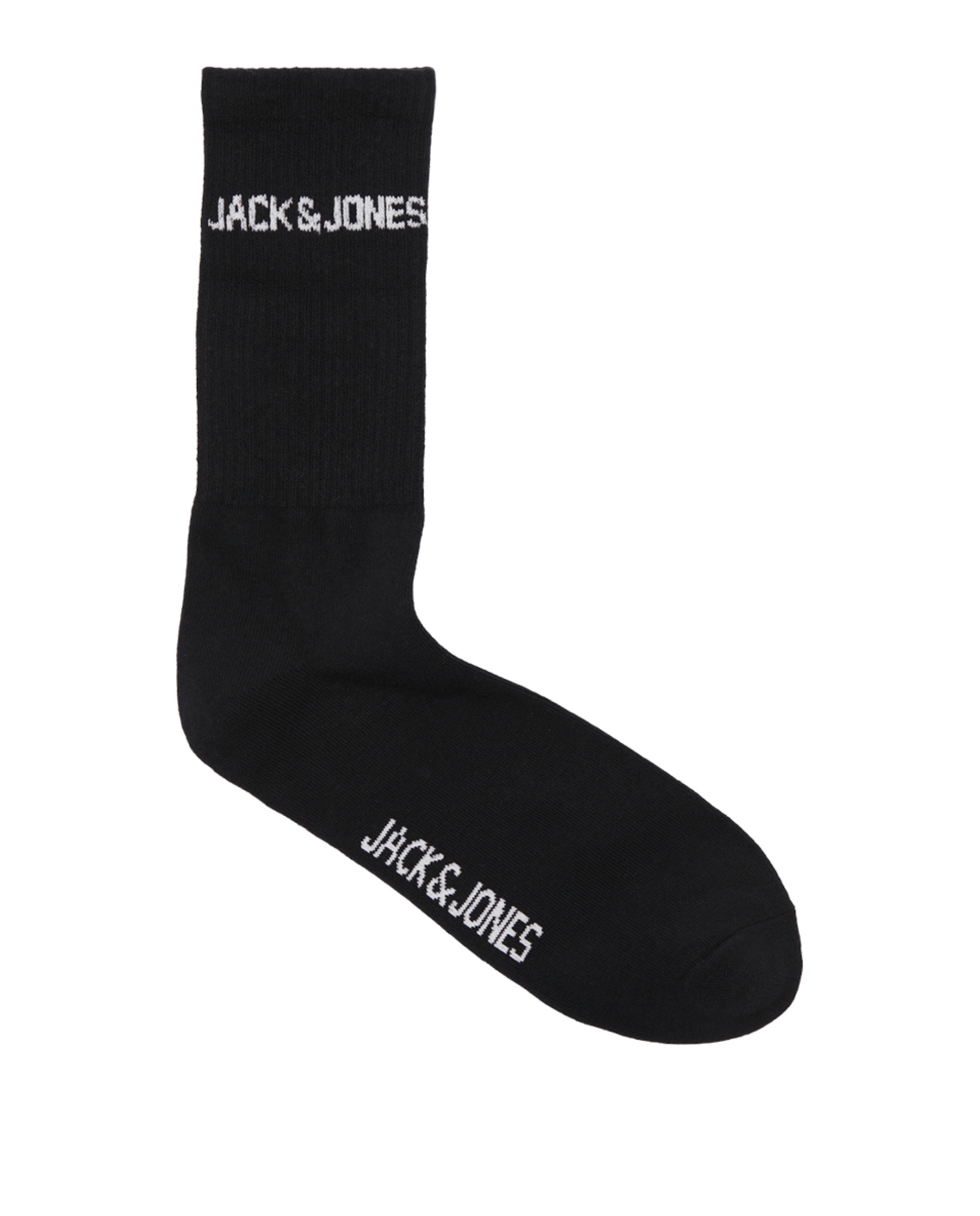 Calcetin de entrenamiento caña media pack de tres pares - Jack & Jones - Negro Negro-3
