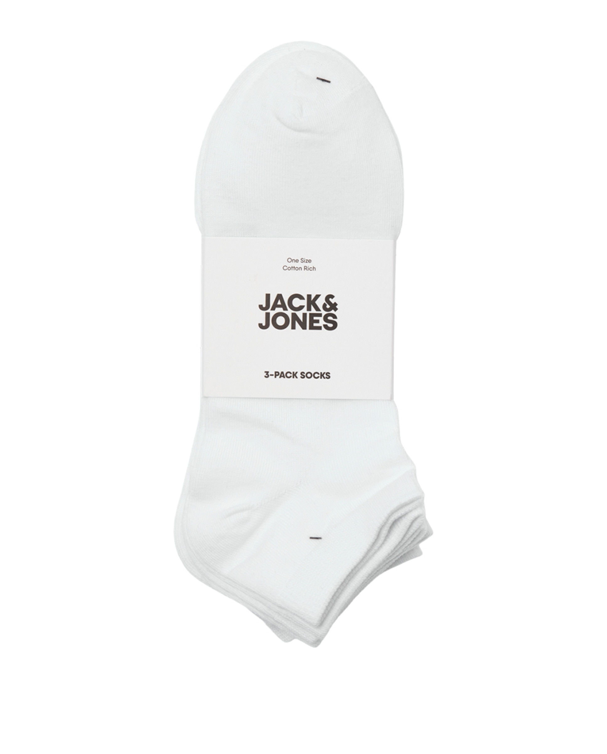 Pack de Três Pares de Meias de Treino de Cano Baixo Branco-2