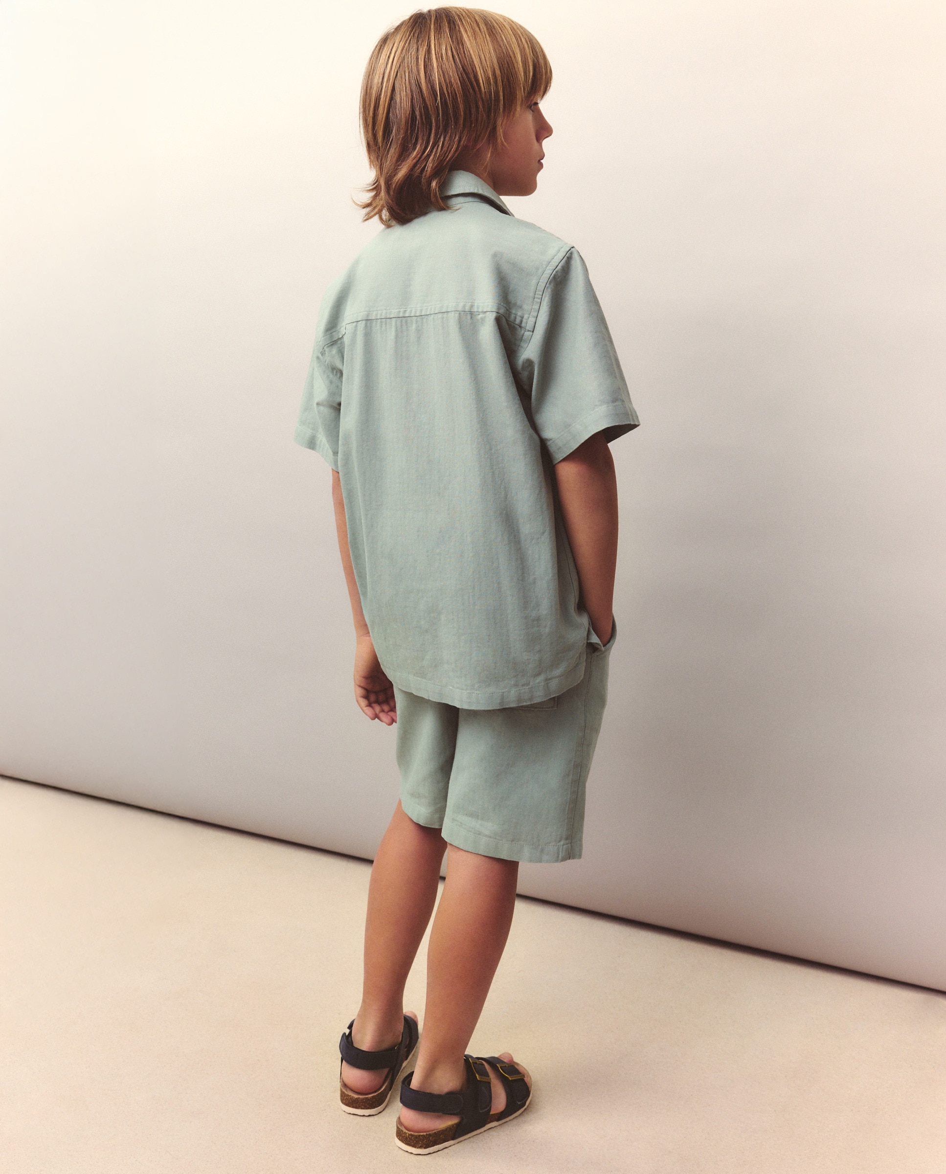 Camisa de Manga Curta Kids El Corte Inglés Verde-3