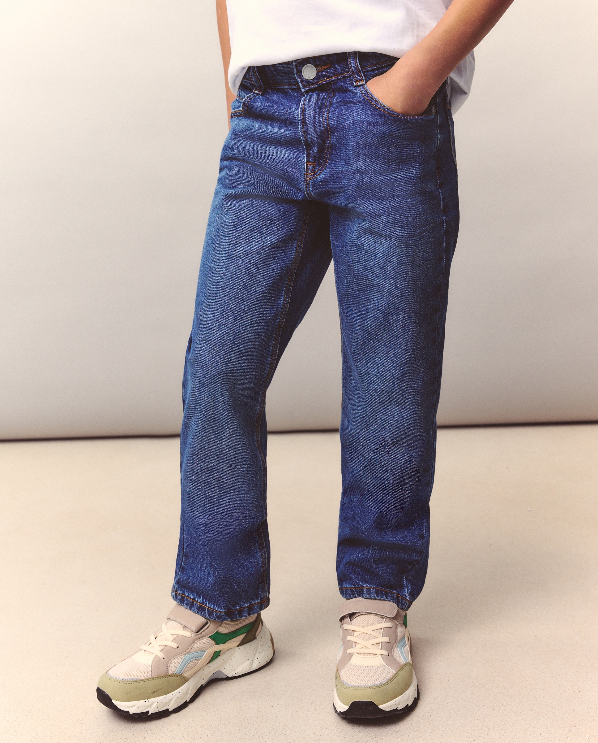 Jeans Straight Azul pálido-2