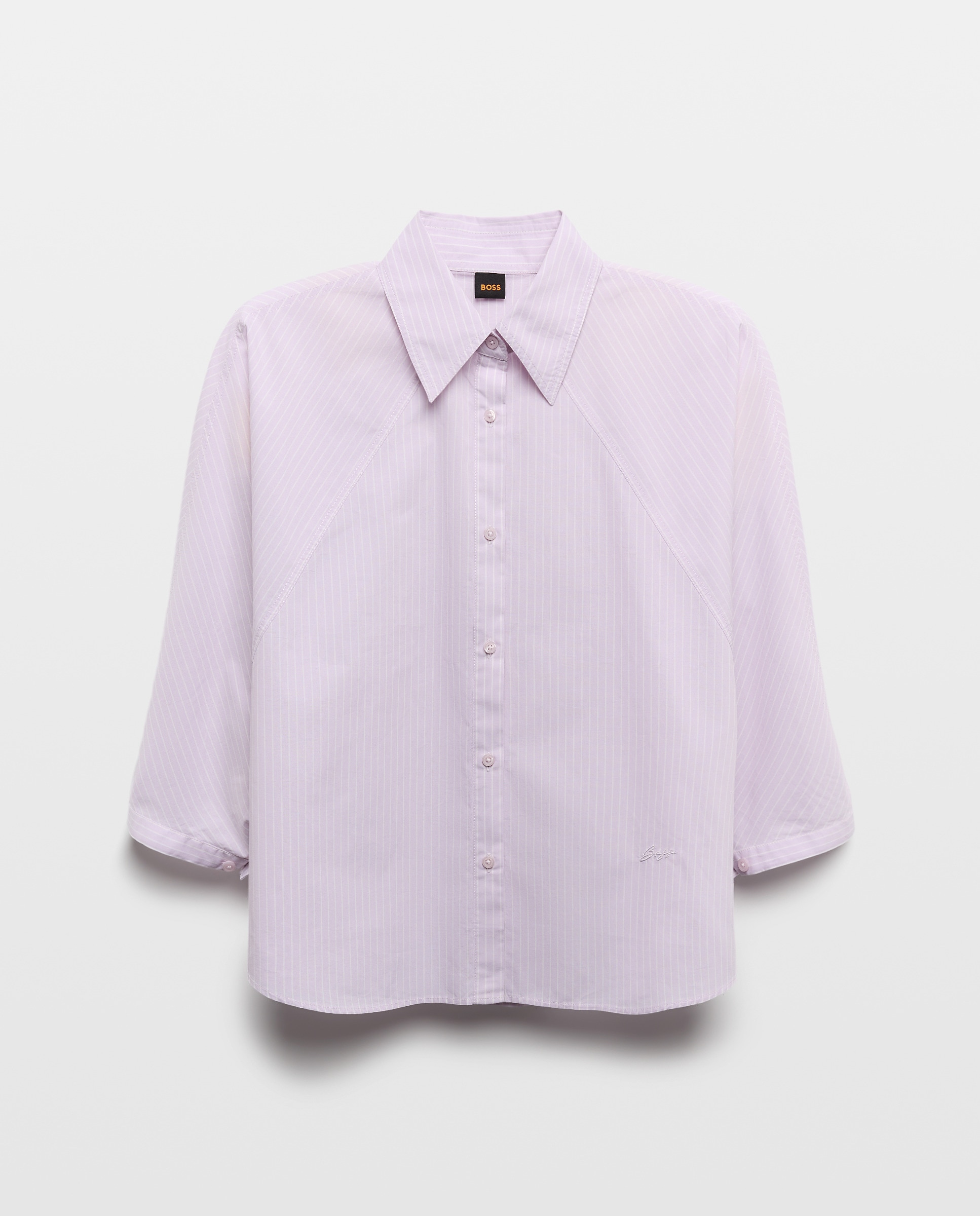 Camisa Relaxed com Mangas de Kimono. Roxo-4