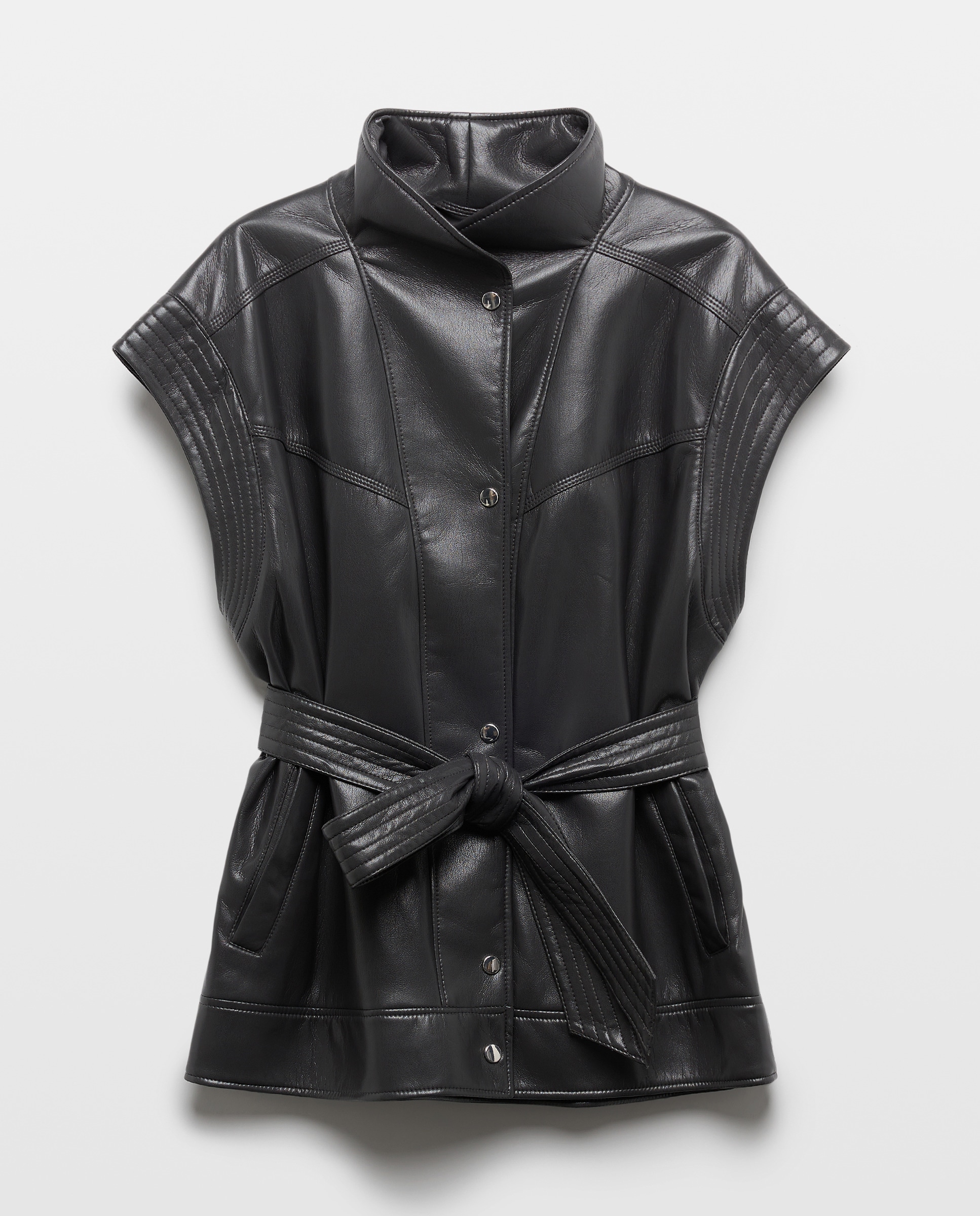 Blazer Relaxed de Manga Comprida Preto-4