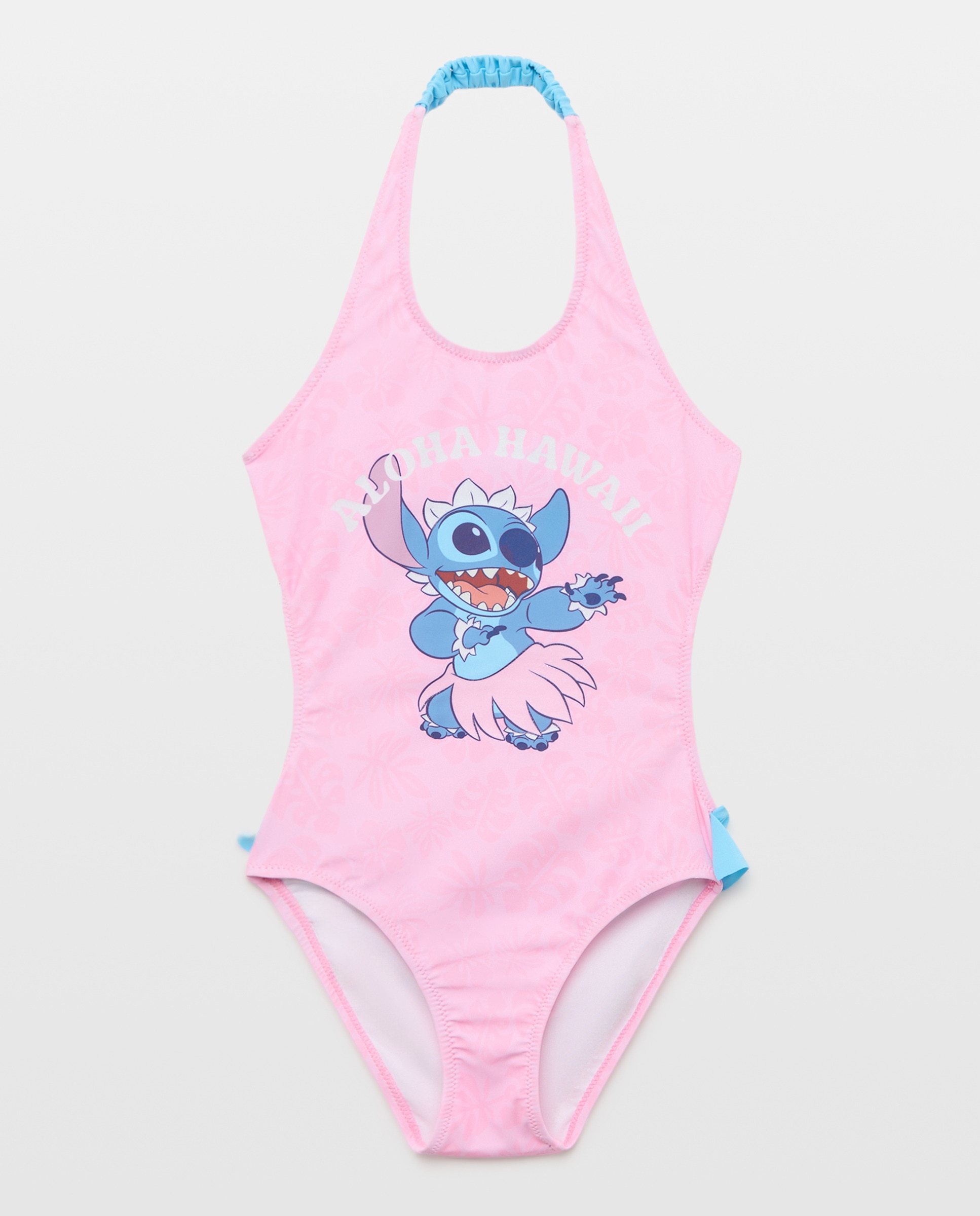 Fato de Banho da Licença Stitch Rosa-4