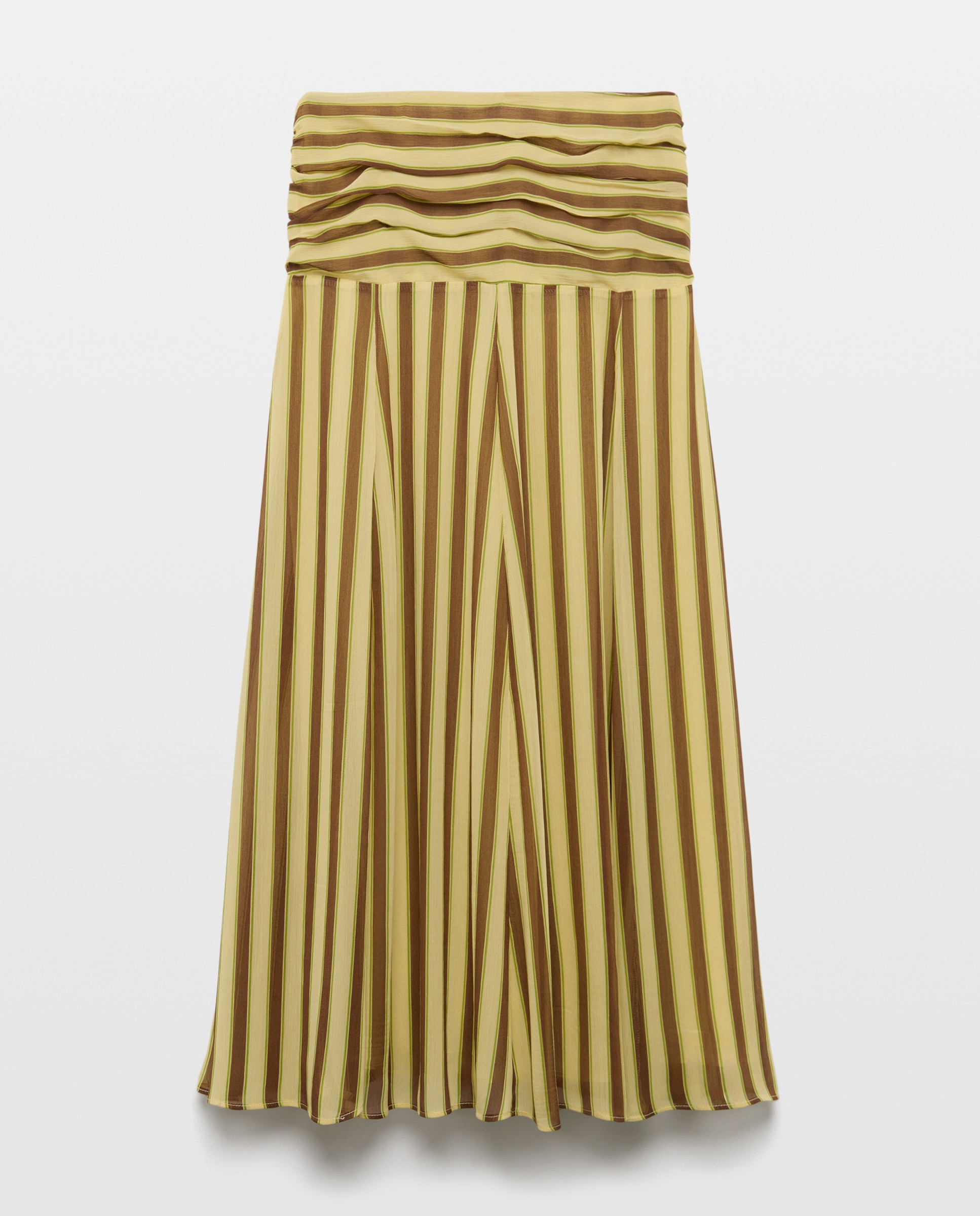 Saia às Riscas Amarelo-4