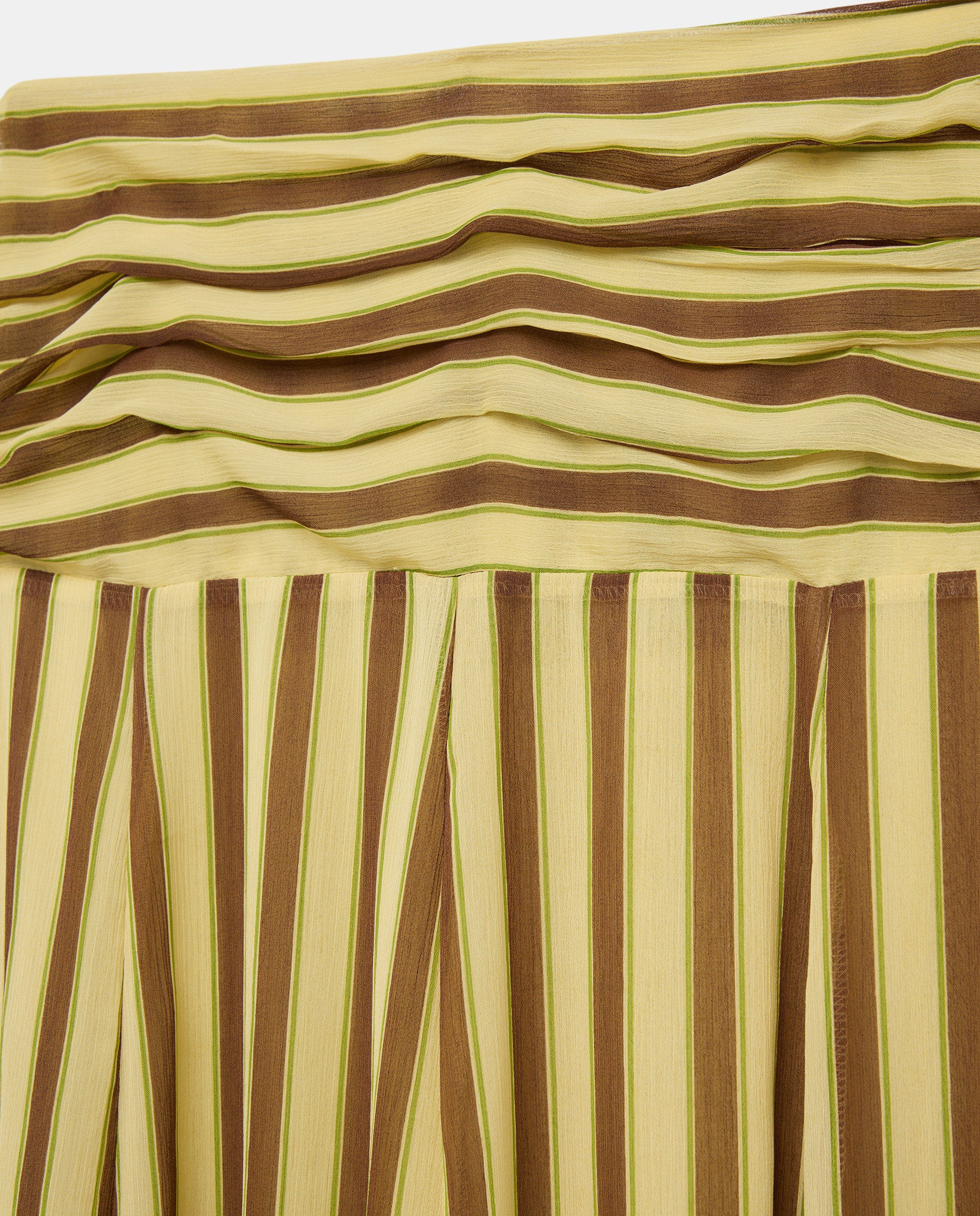 Saia às Riscas Amarelo-5