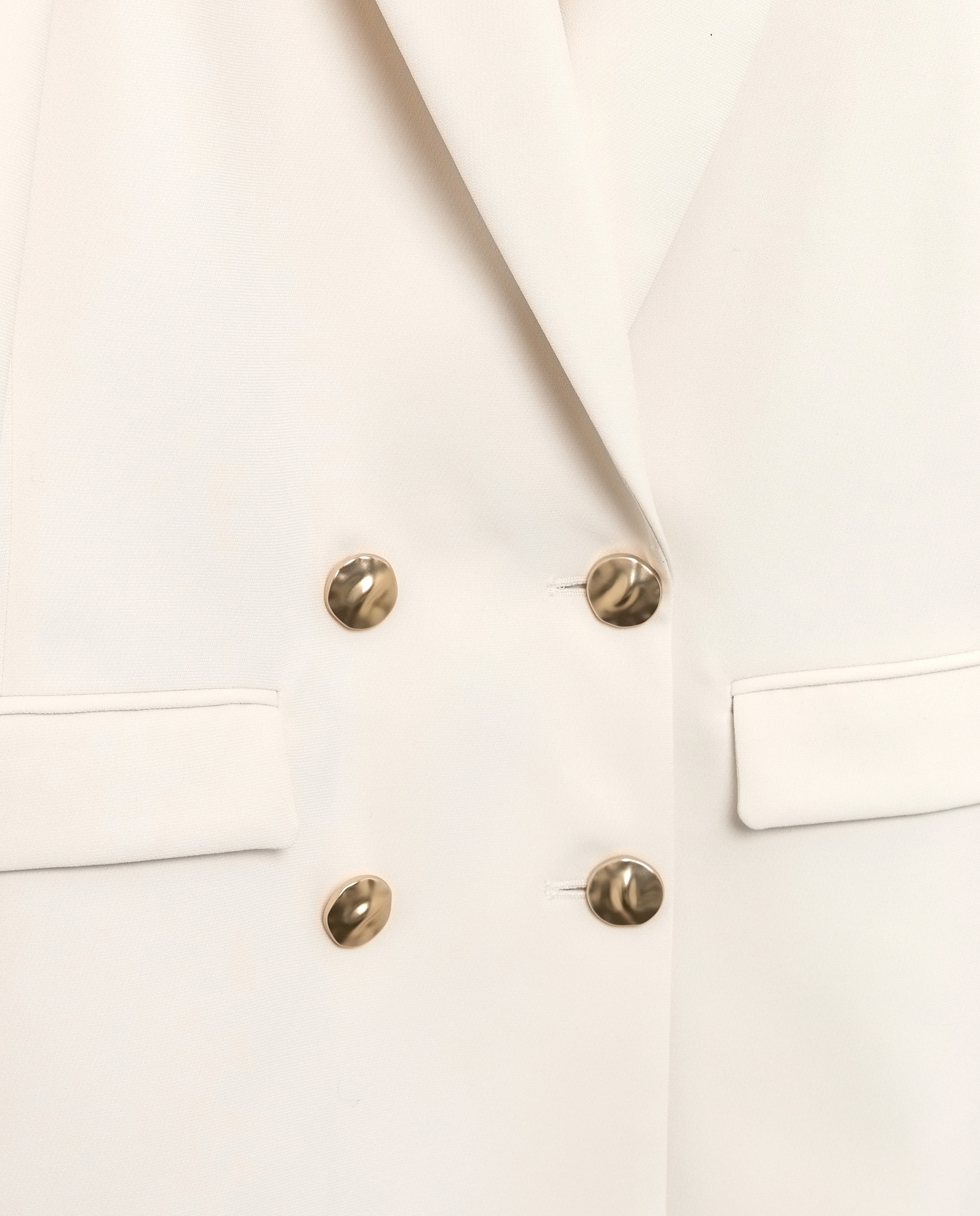 Blazer Cruzado em Crepe 120 Cru-6