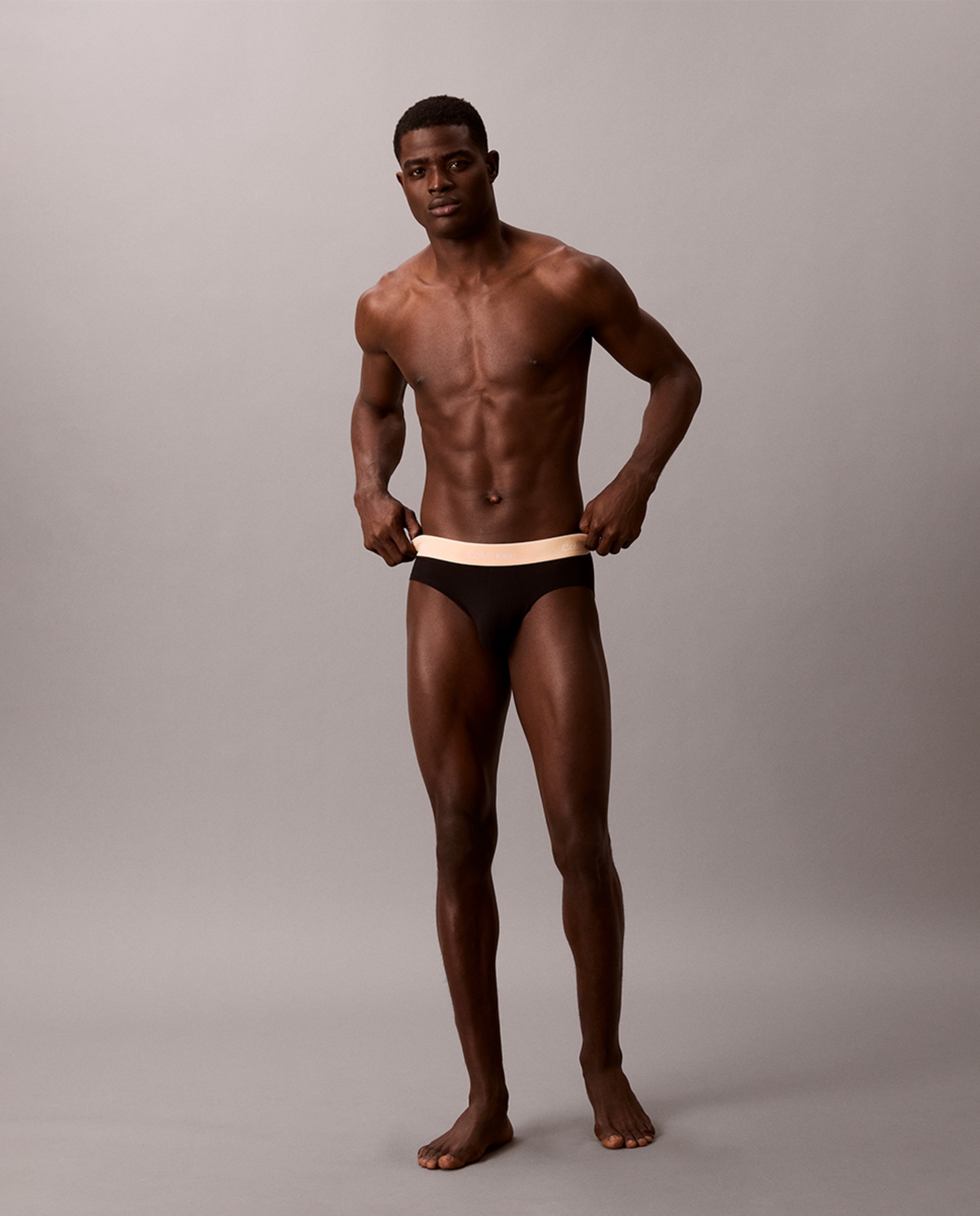 Imagen 7 de Pack de 3 slips - Calvin Klein - Icon Cotton Stretch - Negro Negro