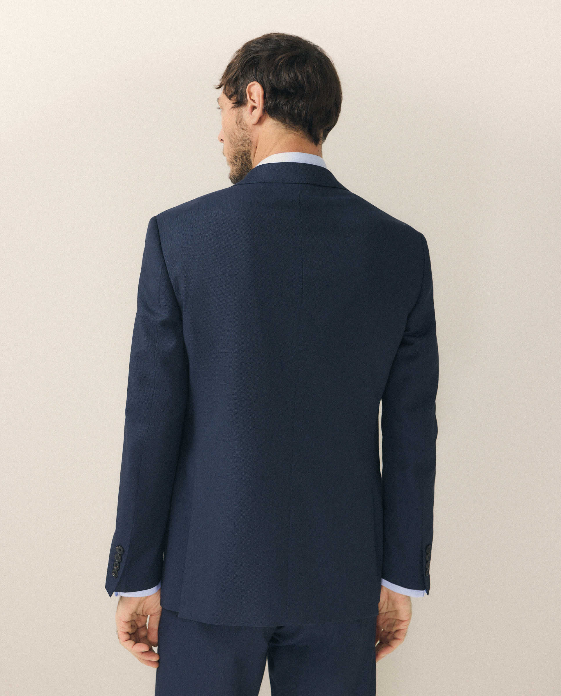 Fato com Olho-de-Perdiz e em Lã Azul-3