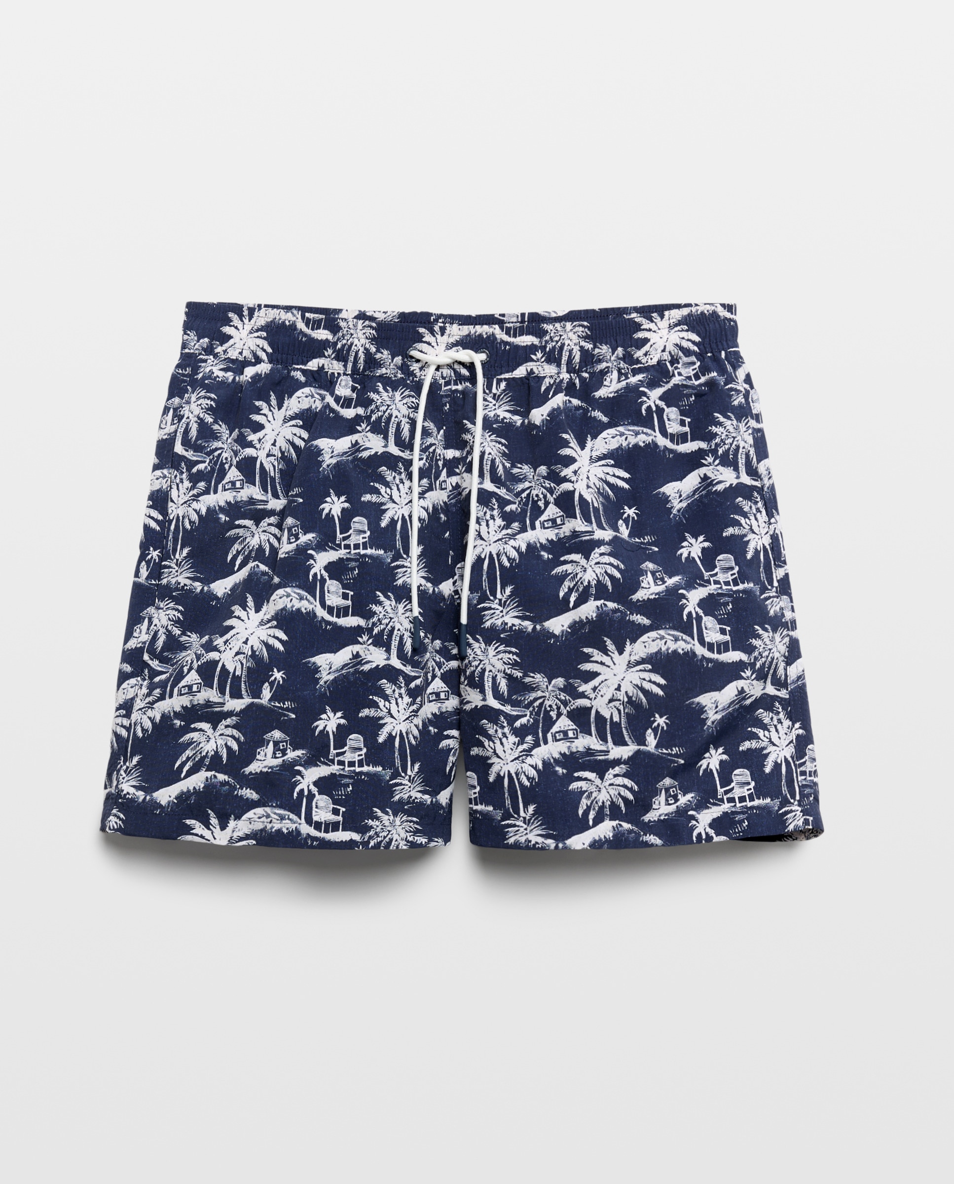 Fato de banho estampado Azul-marinho-3