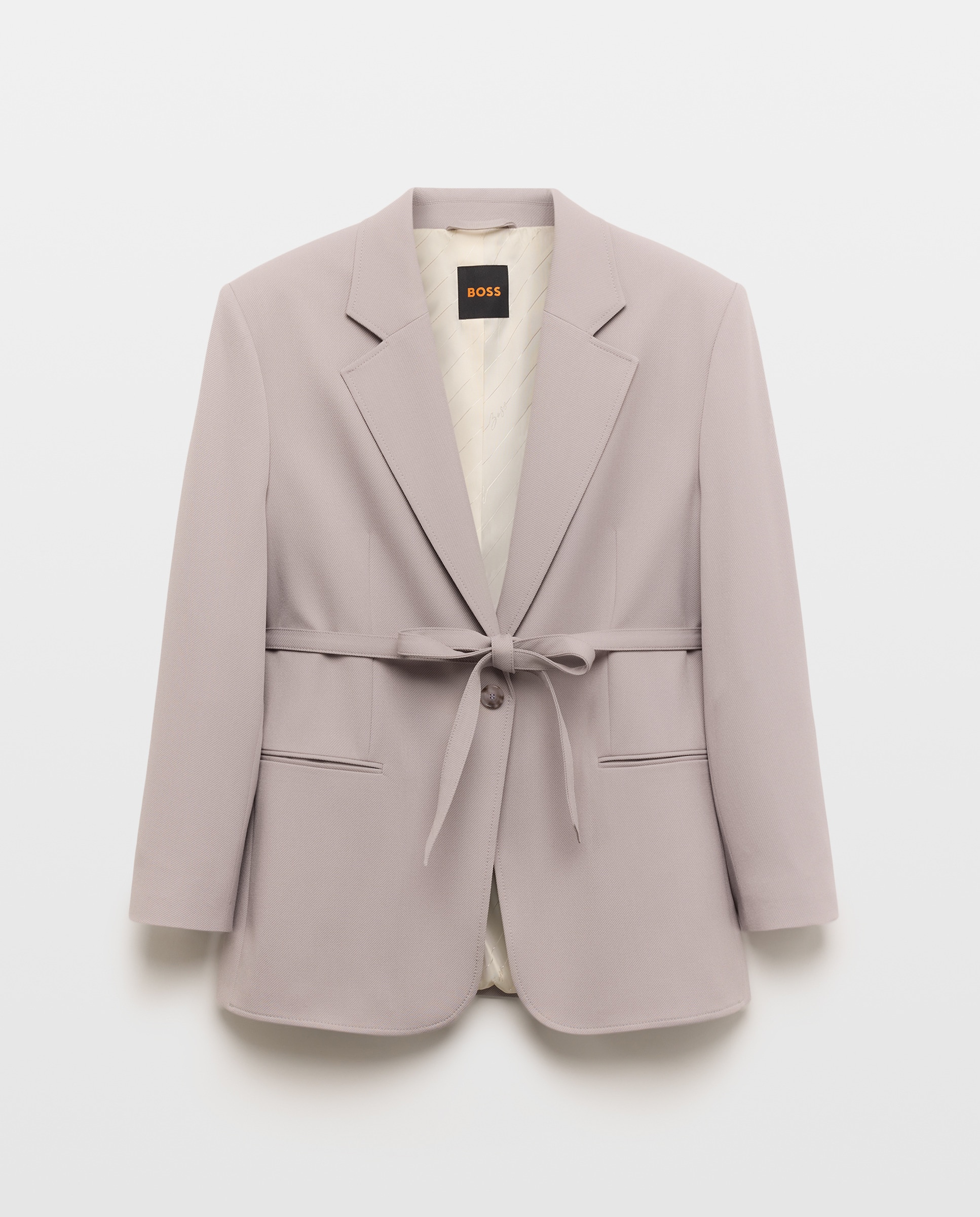 Blazer Relaxed de Manga Comprida Roxo-4