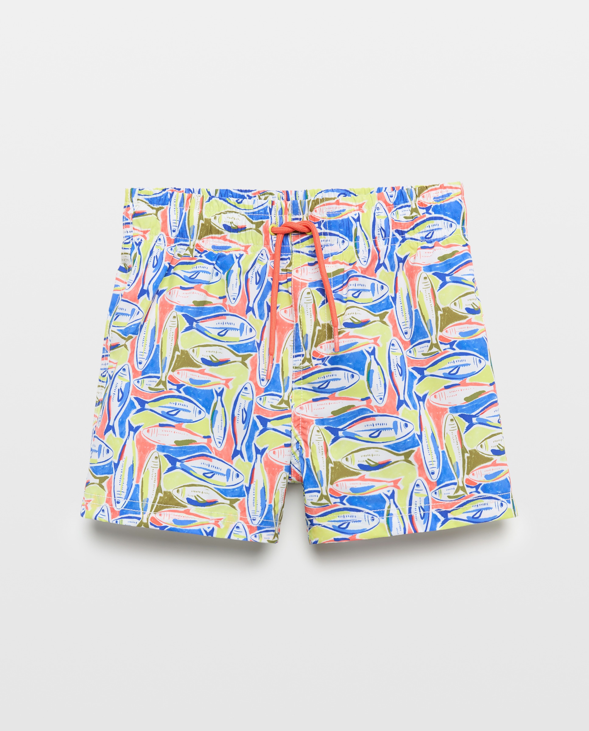 Bermudas às Cores com Peixes Abstratos Kids El Corte Inglés Multicolor-4