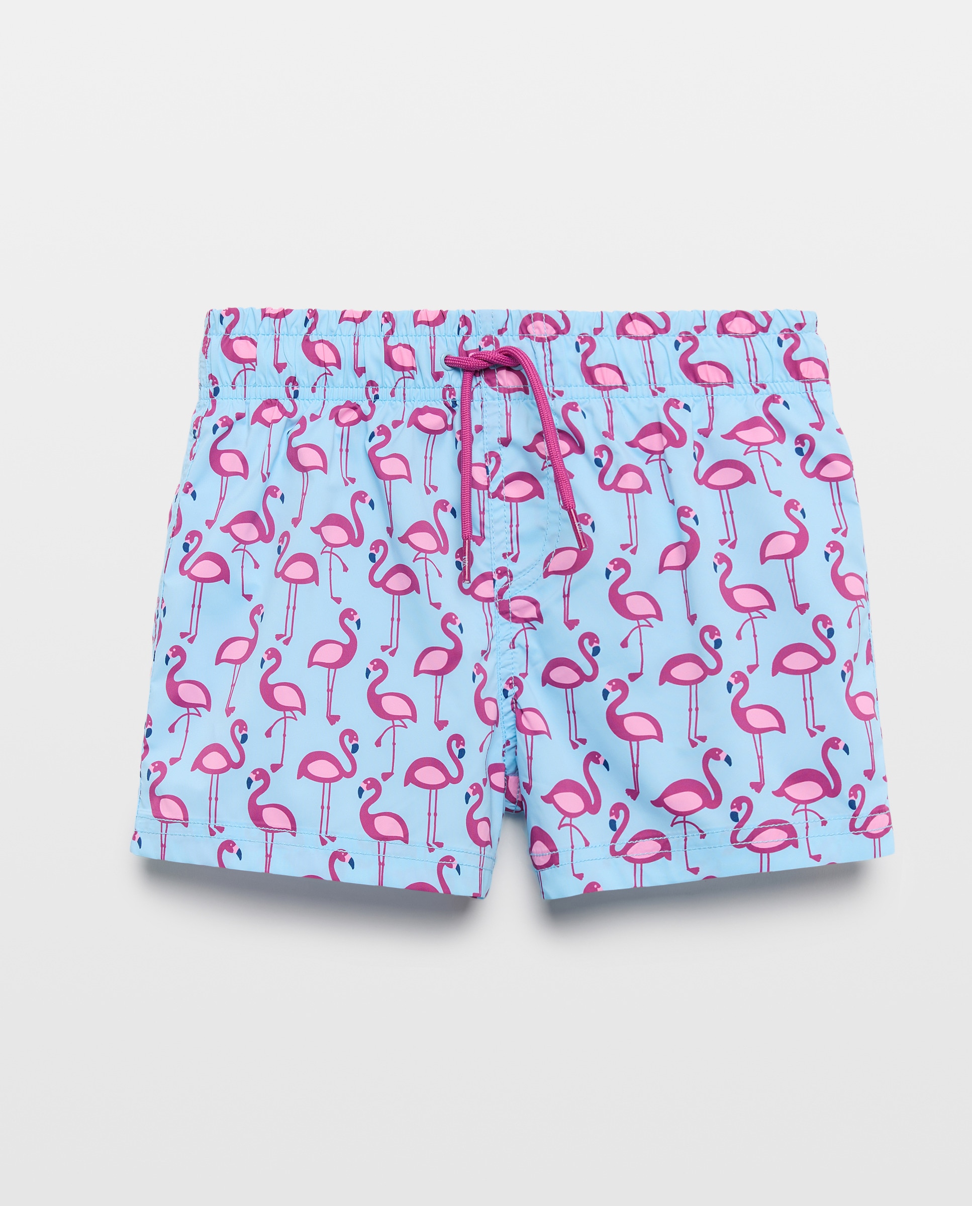 Bermudas às Cores com Flamingos Kids El Corte Inglés Verde-5