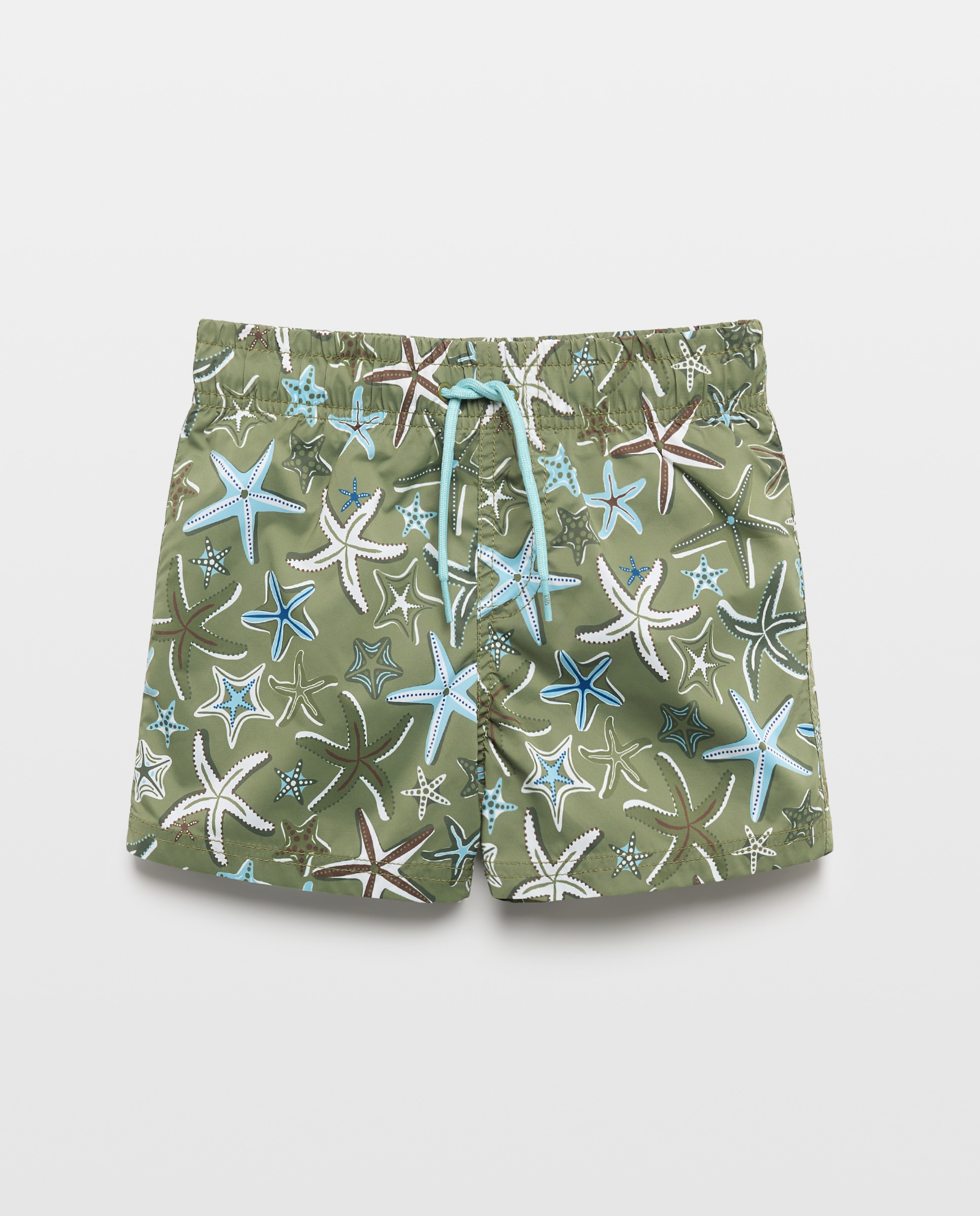 Bermudas Joy com Estrelas do Mar - Caqui Kids El Corte Inglés Verde-4