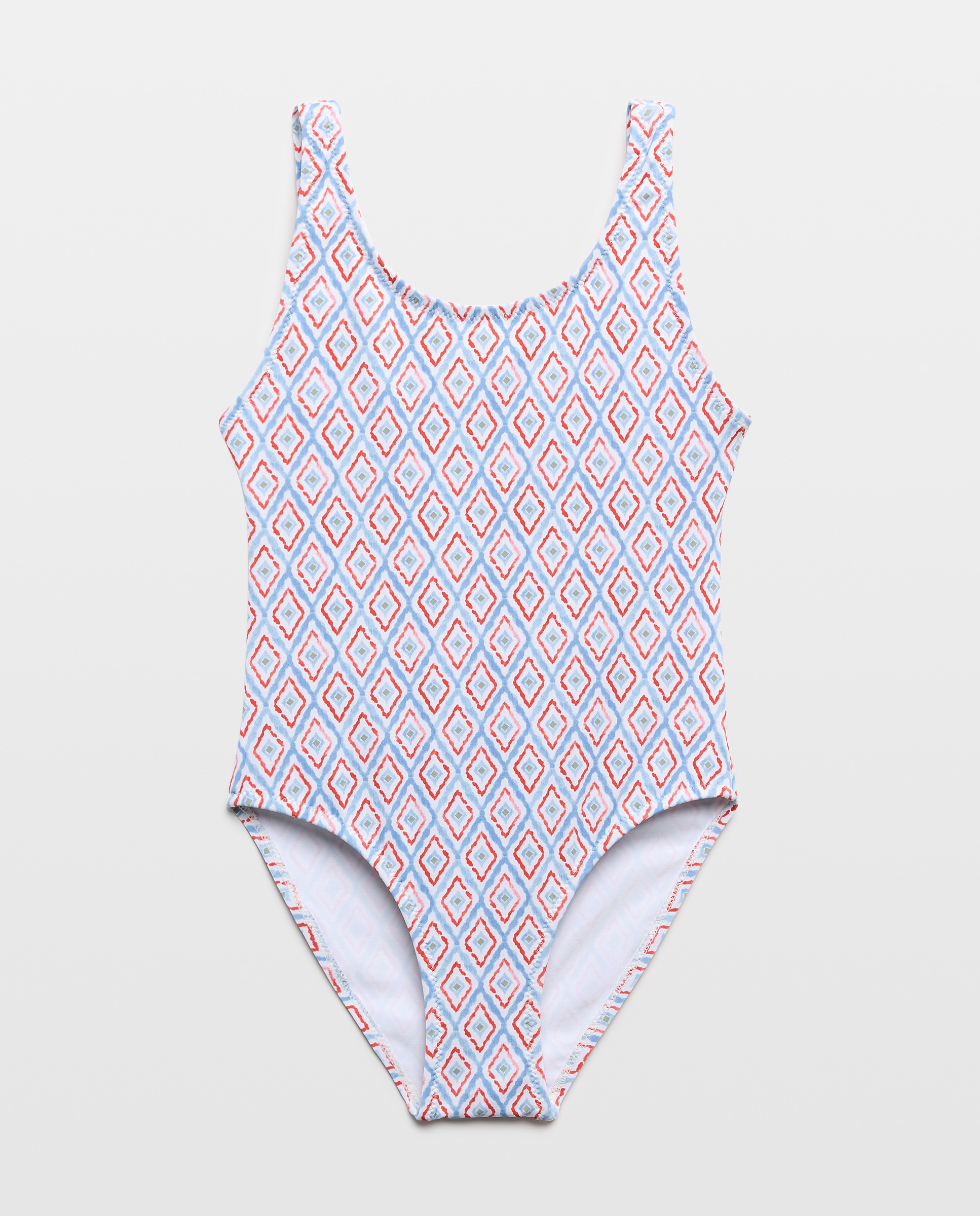 Fato de Banho Ikat - Azul Azul-marinho-4