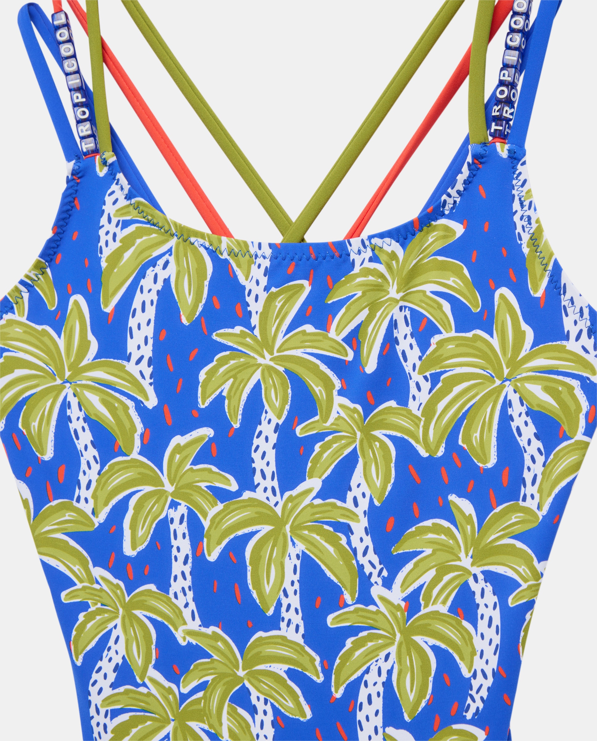 Fato de Banho às Cores com Palmeiras Azuis Kids El Corte Inglés Azul-marinho-5