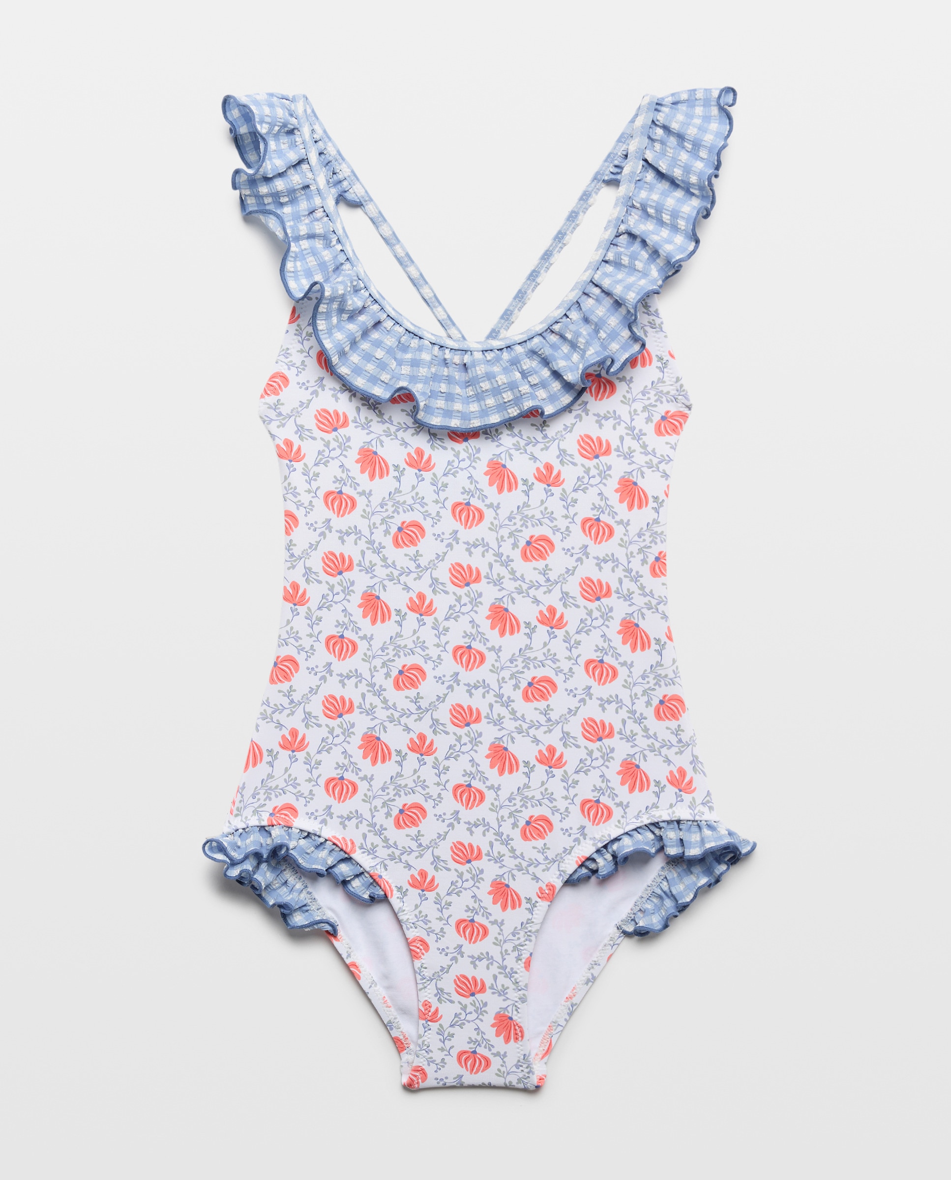 Fato de Banho Garden com Estampado Floral Branco-4