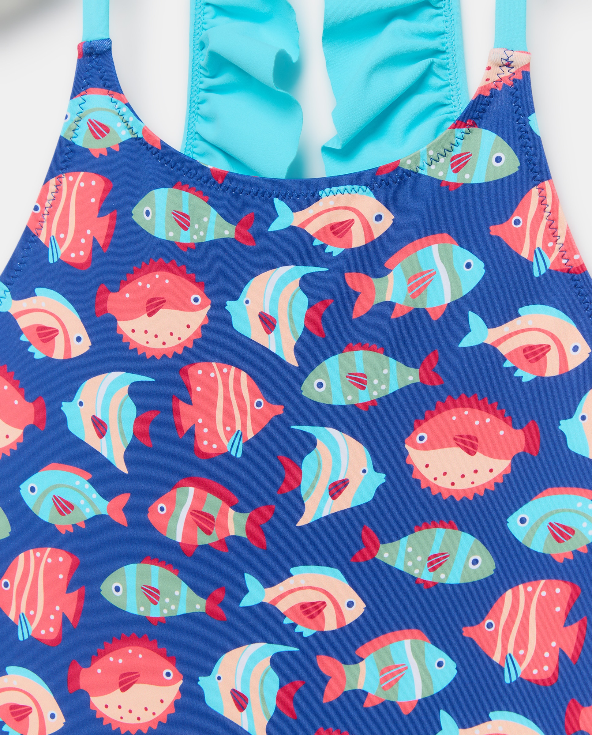 Fato de Banho às Cores com Peixes às Cores Kids El Corte Inglés Azul-5