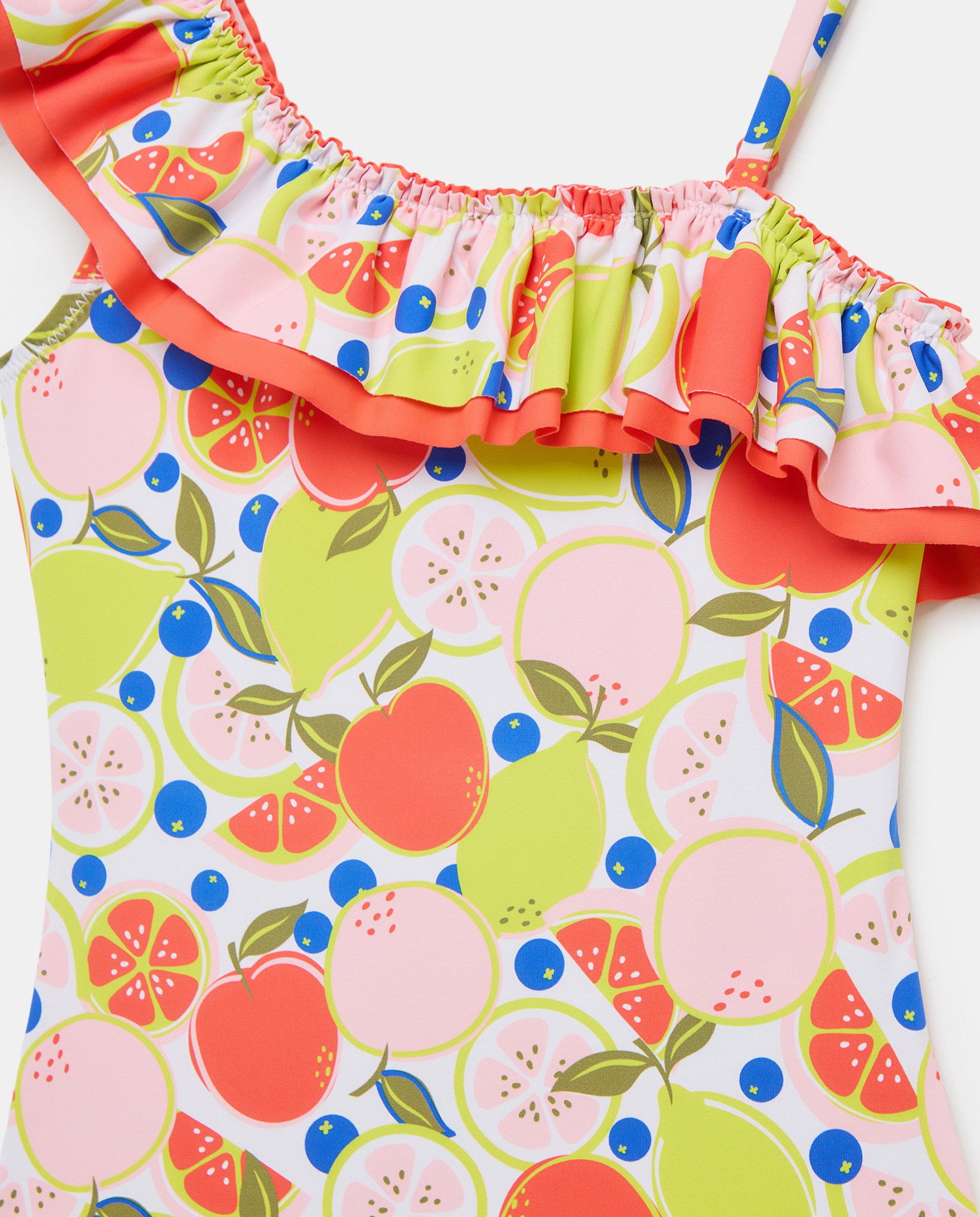 Fato de Banho às Cores Assimétrico com Frutas Kids El Corte Inglés Multicolor-5