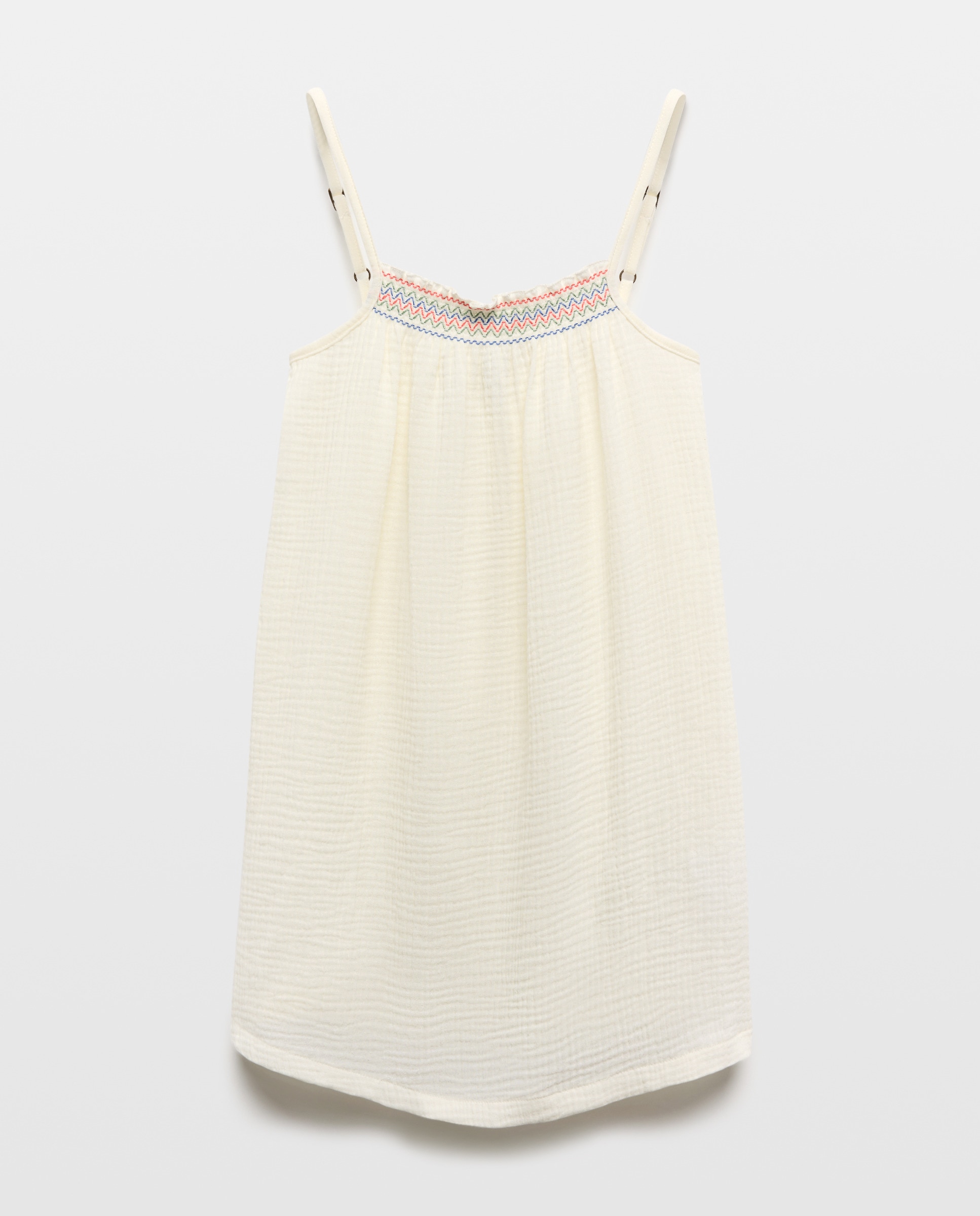 Vestido de Banho Liso Branco-marfim-5