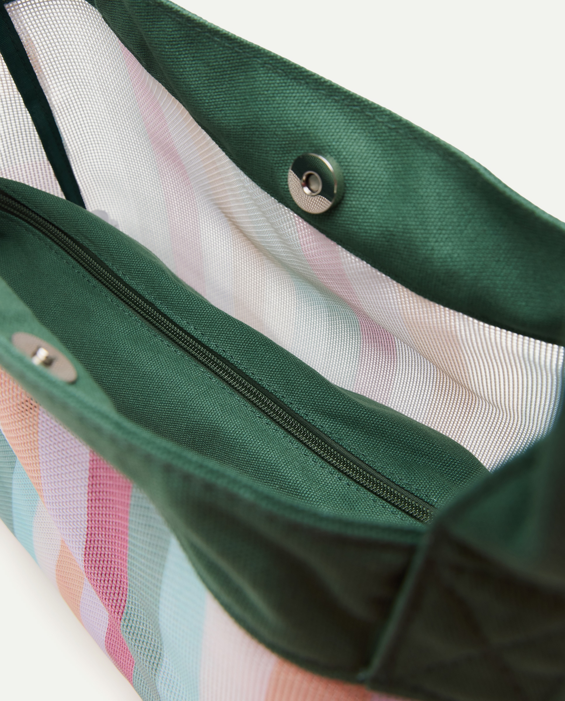 Saco de Praia com Estampado Multicolor-6