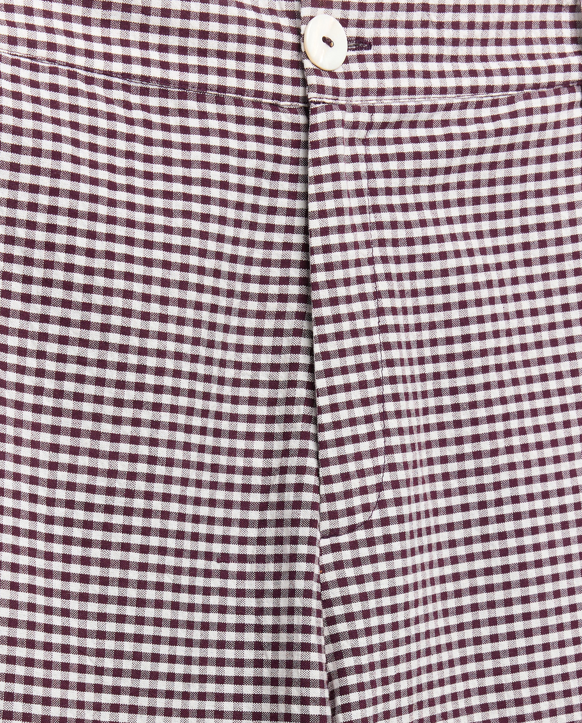 Calças Tipo Culotte com Bainha Bordada Vermelho-5