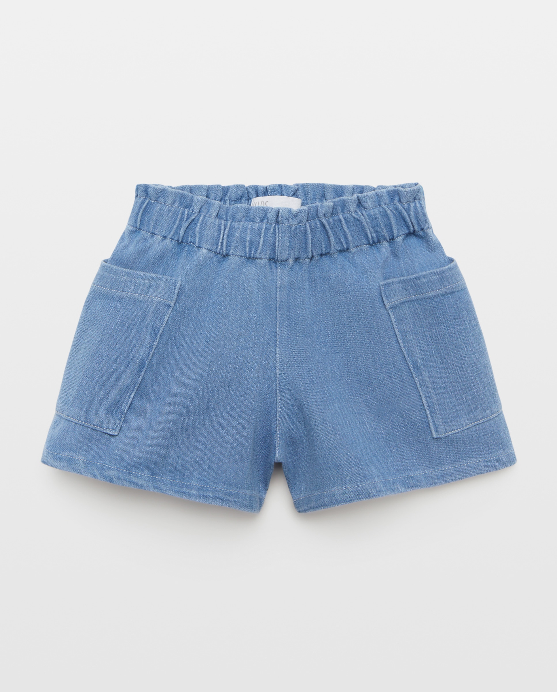 Calções de Ganga Knit às Riscas Cinzento-4