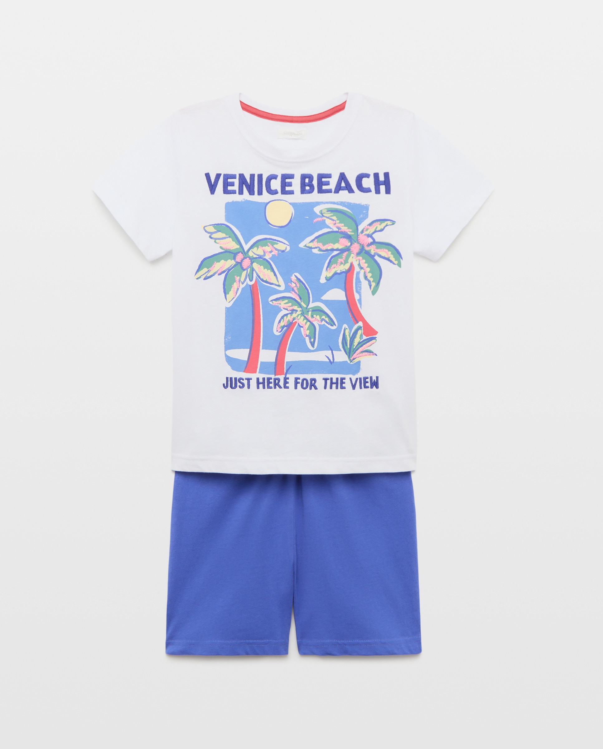 Pijama Curto Cotton Juice Branco-4