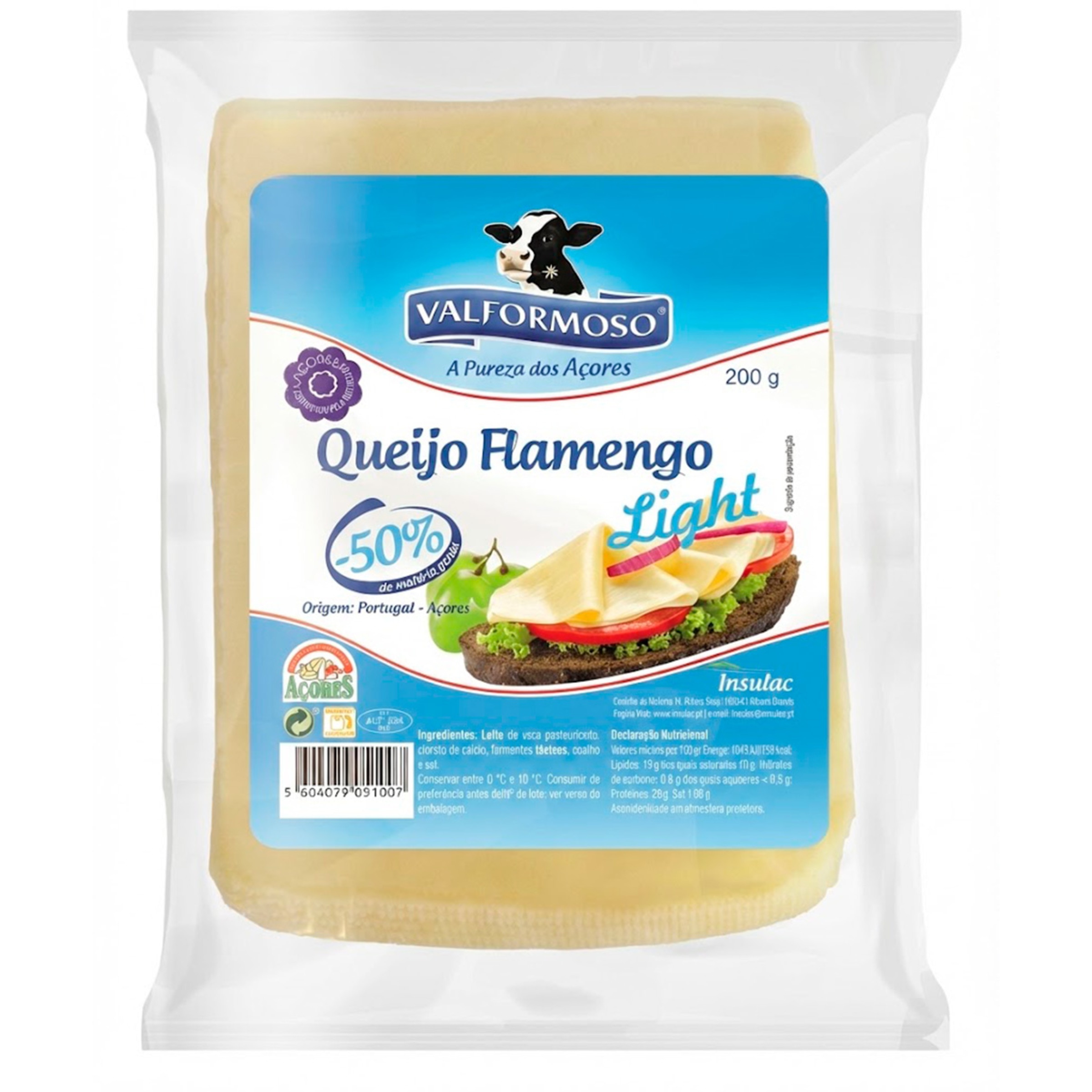 Queijo Flamengo Fatias Light unidade 200 g