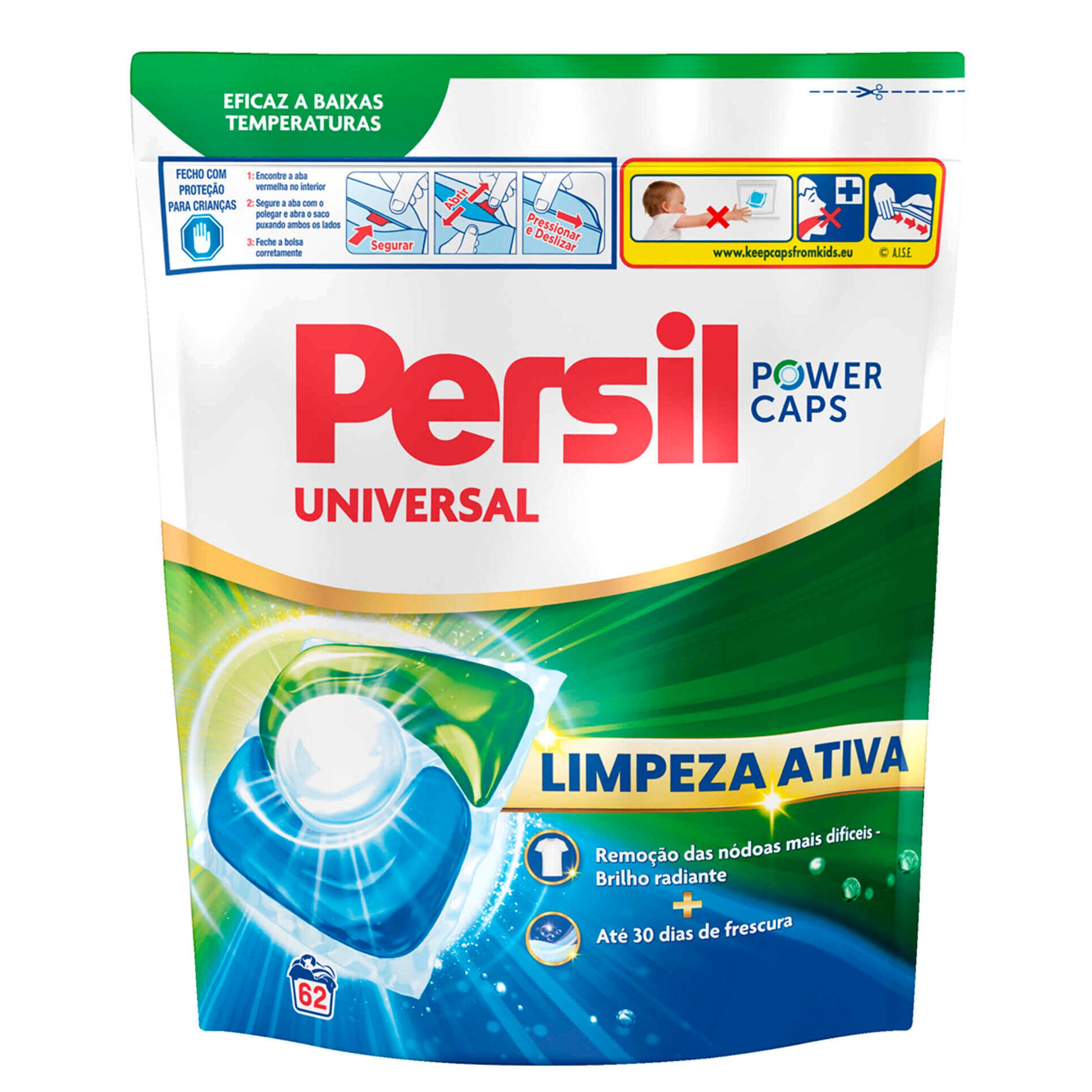 Detergente Máquina Roupa Cápsulas Universal embalagem embalagem