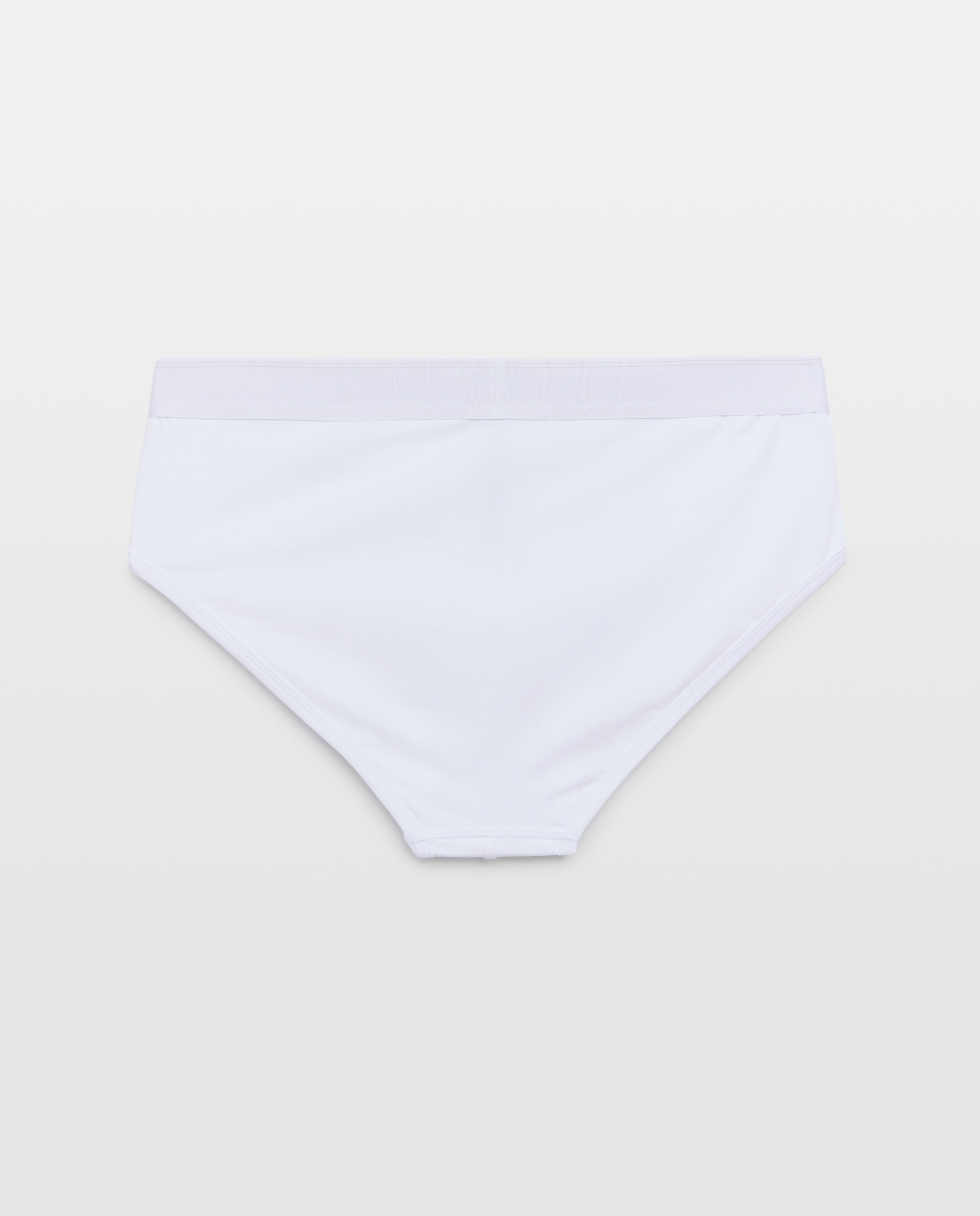 Slip Aberto em Algodão-Elastano Branco-2