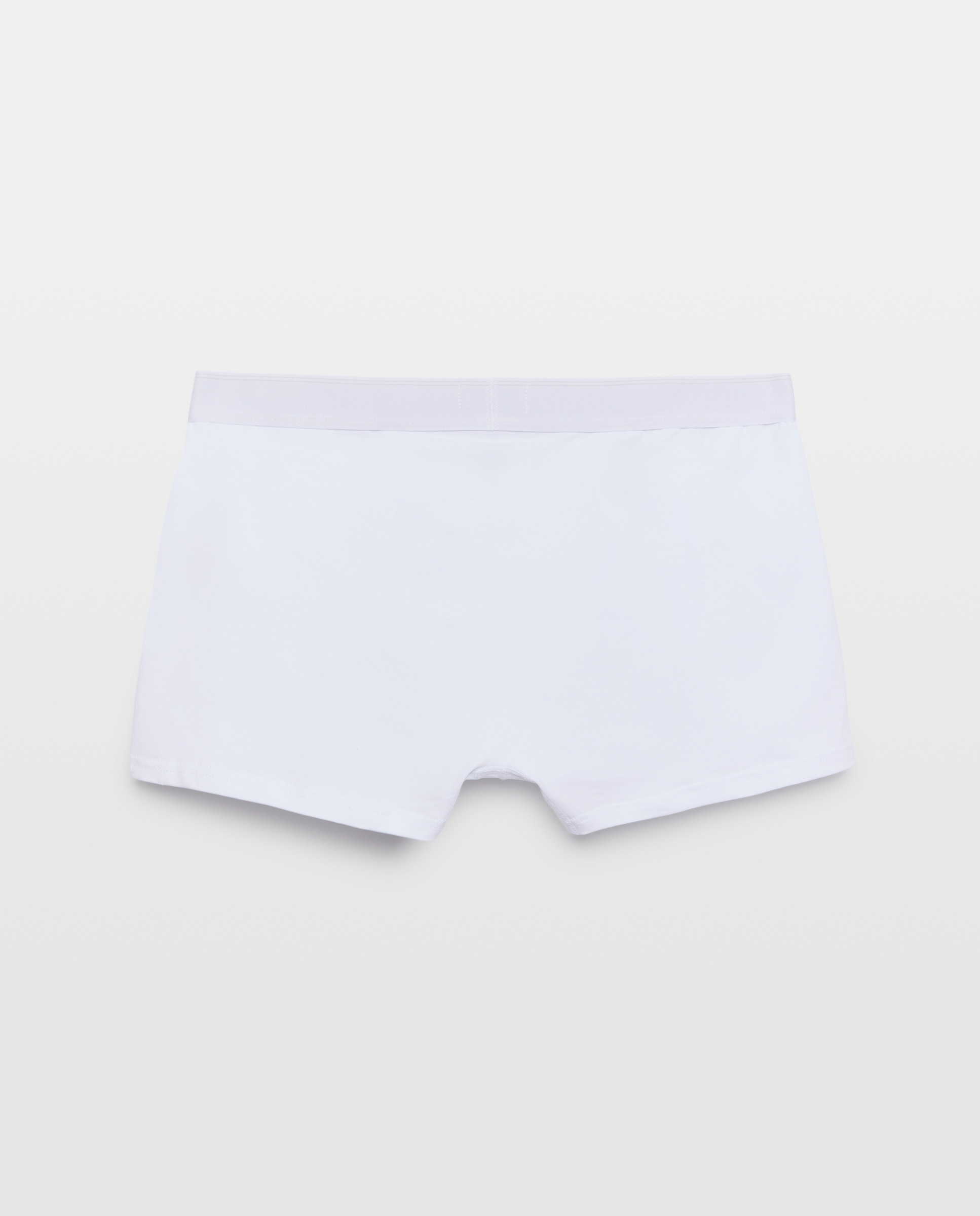 Boxers Abertos em Algodão-Elastano Branco-2