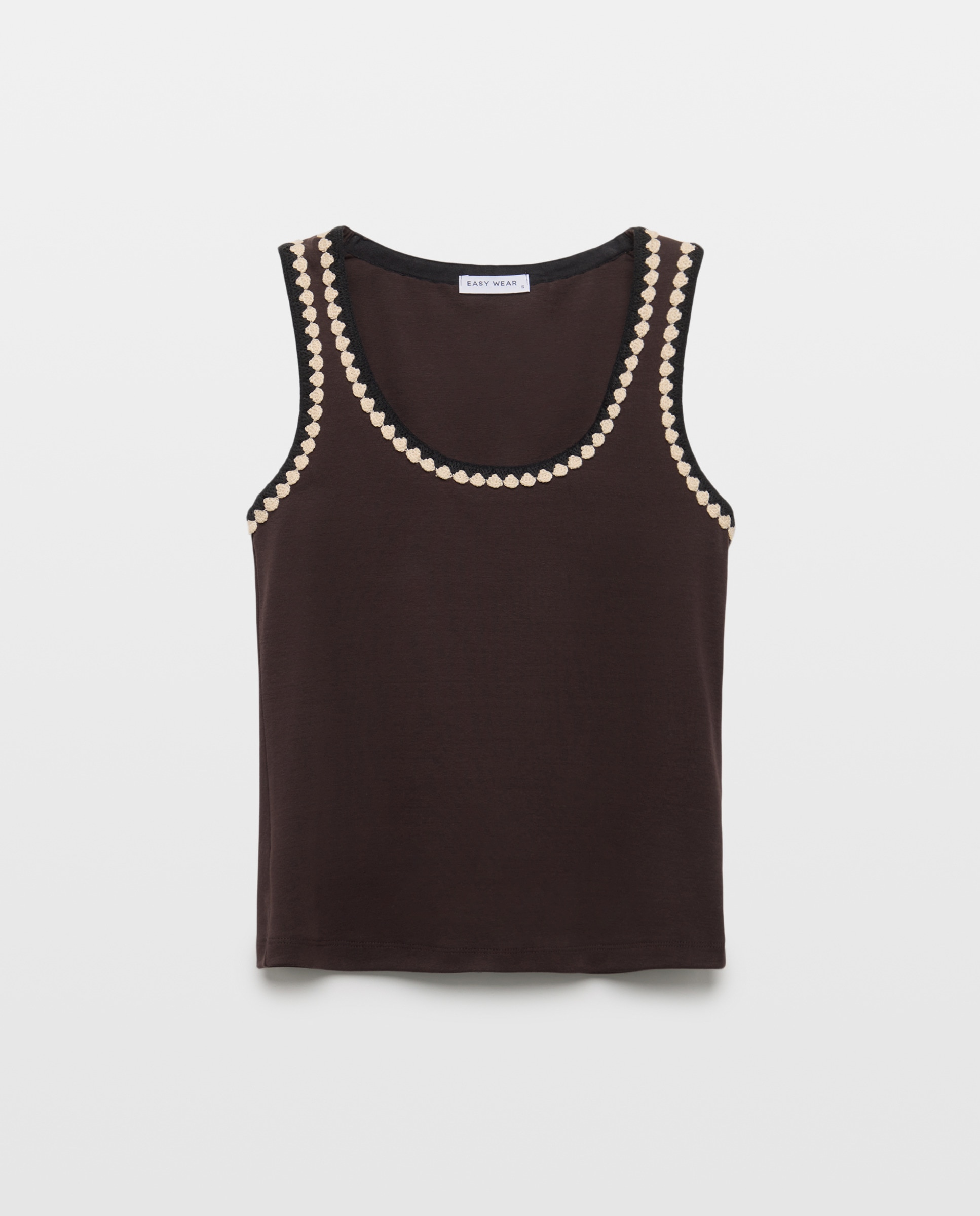 T-shirt de Alças Chocolate-4