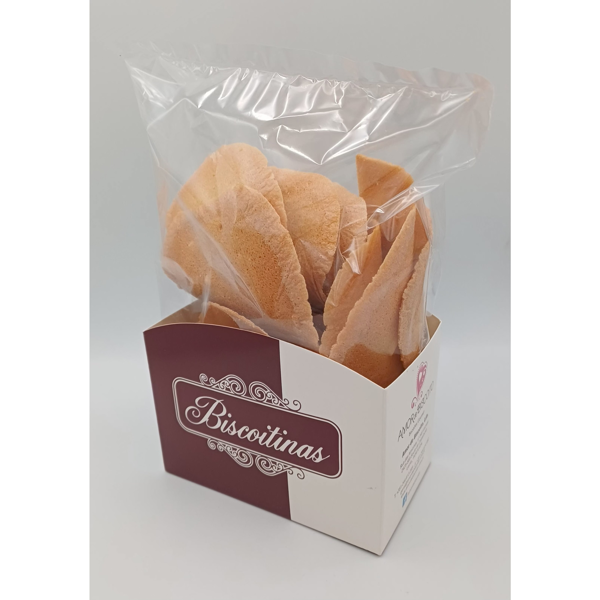 Biscoitos de Telhas Amêndoas embalagem 130 g