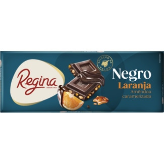 Chocolate Negro Laranja e Amêndoas tablete 170 g - Regina